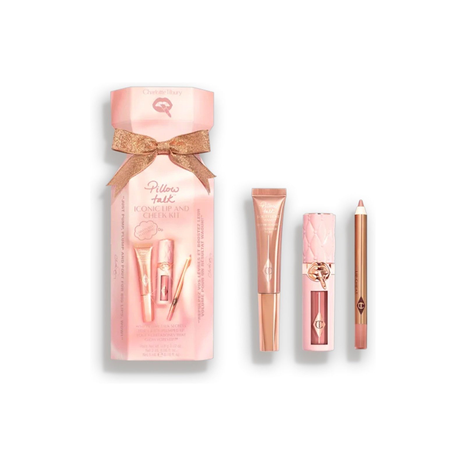CHARLOTTE TILBURY Make-up Set PILLOW TALK ICONIC LIP AND CHEEK KIT, 3-tlg.