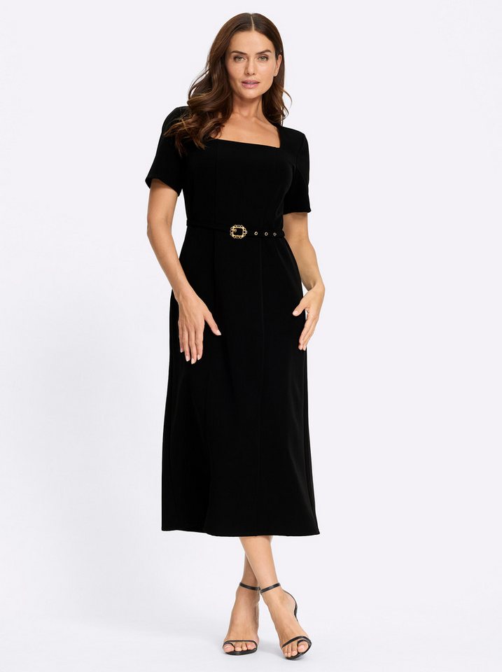 heine Jerseykleid Web-Kleid Kurzarm