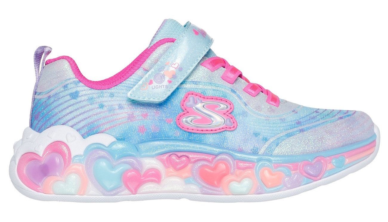 Skechers ETERNAL HEART LIGHTS Sneaker Blink,-Klettschuh mit Herz-Applikation, Größenschablone zum Download – Bild 4 von 5