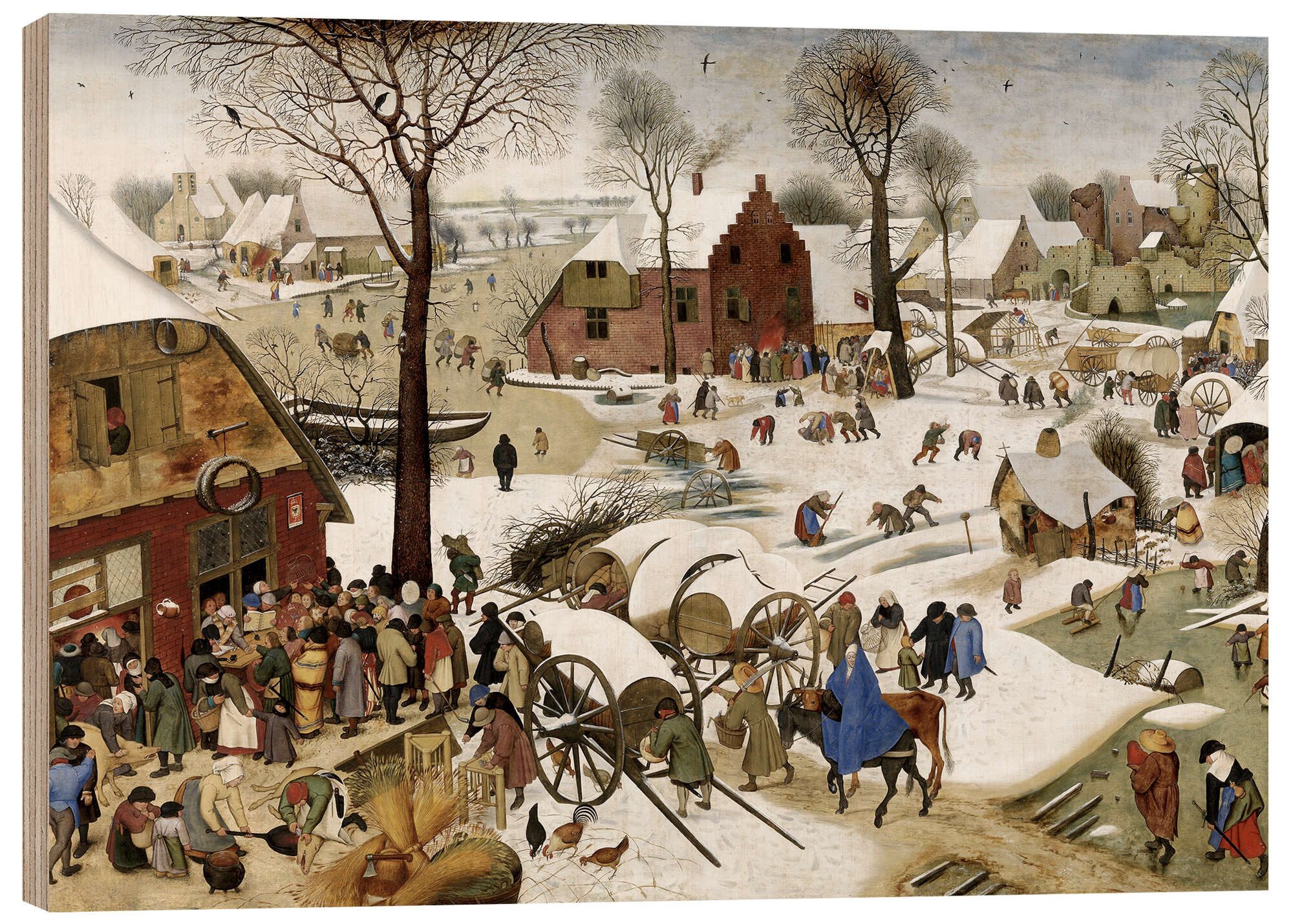 Holzbild Pieter Brueghel d.Ä.
