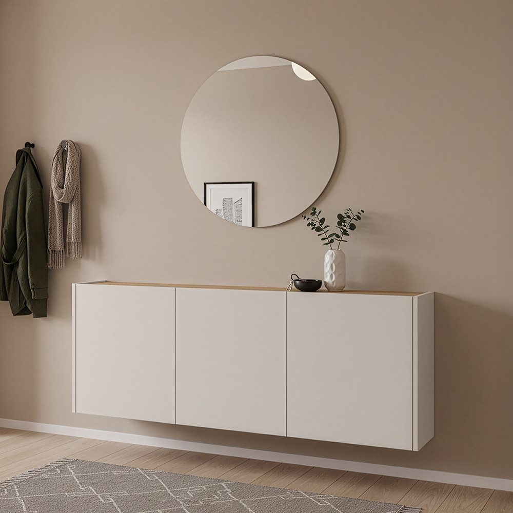 Lomadox Garderoben-Set LAPUA-01, (Spar-Set, 2-St., Garderobenspiegel Schuhs günstig online kaufen