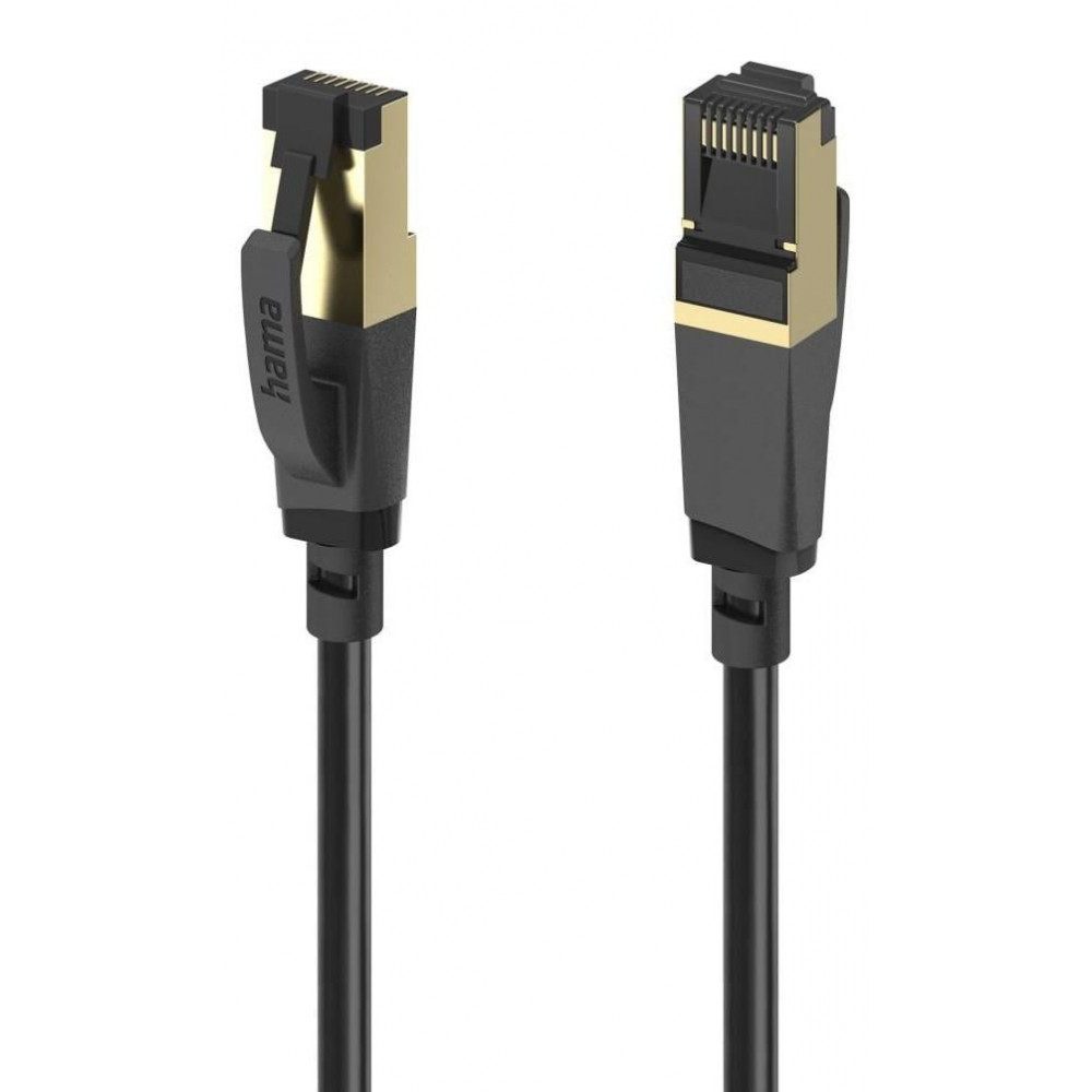 Hama 00202000 CAT-8 Netzwerkkabel S/FTP Schwarz Netzwerkkabel