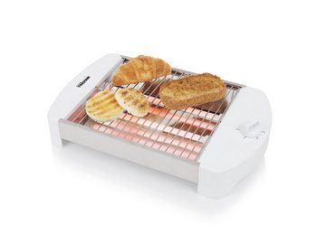 Tristar Toaster, Flachbett Toaster, für Toastbrot, 800 W, 4er Brötchen Brotröster flach Bread Toastmaschine Mini Toster