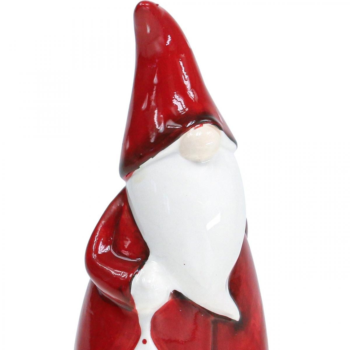 Viana Weihnachtsmann Weihnachtsmann Figur Nikolaus Keramik Rot Weiß H20cm D günstig online kaufen