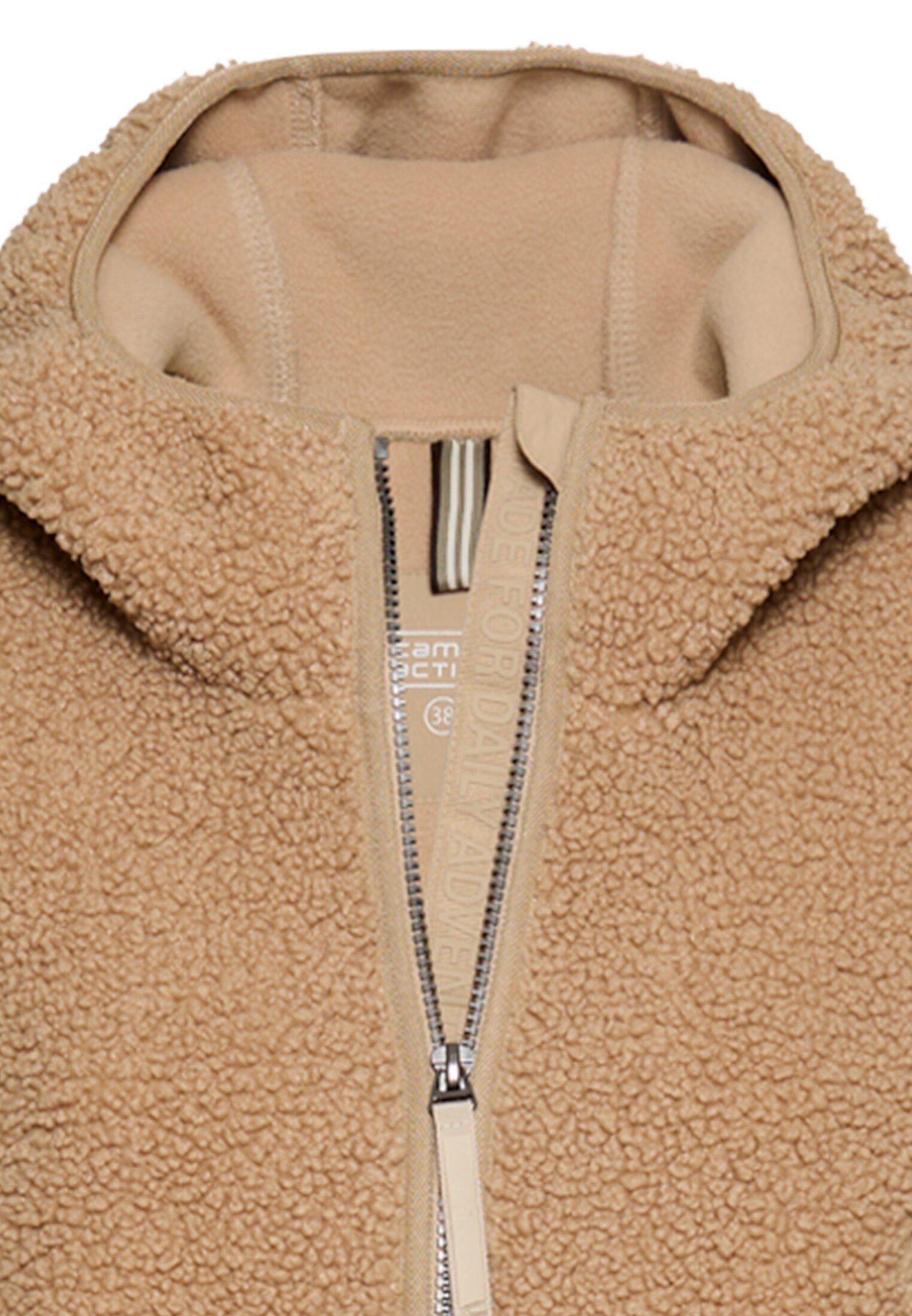 camel active Parka mit 2-Wege Reißverschluss Langarm (1-St)