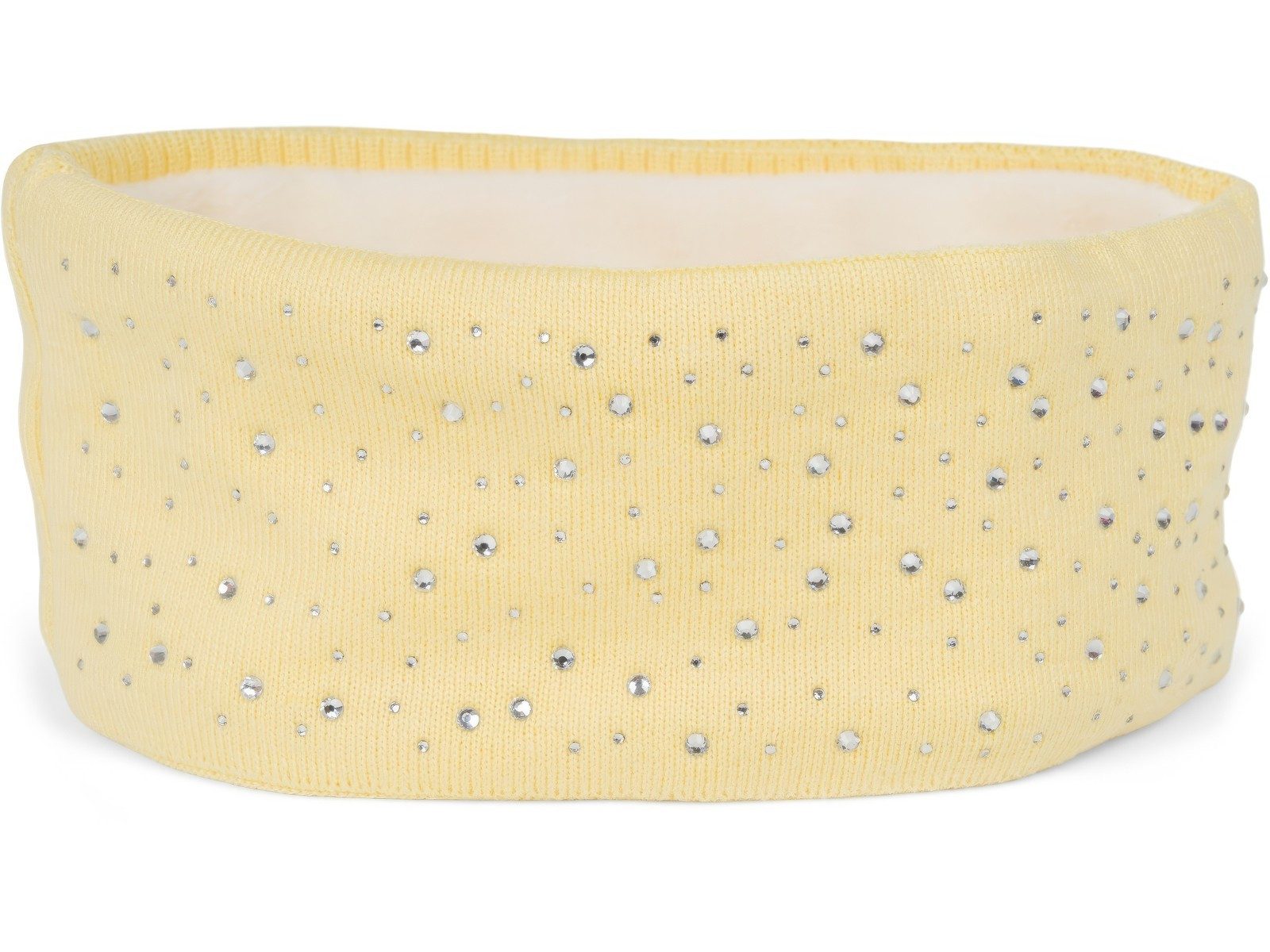 styleBREAKER Stirnband Feinstrick Stirnband mit Strass (1-St)