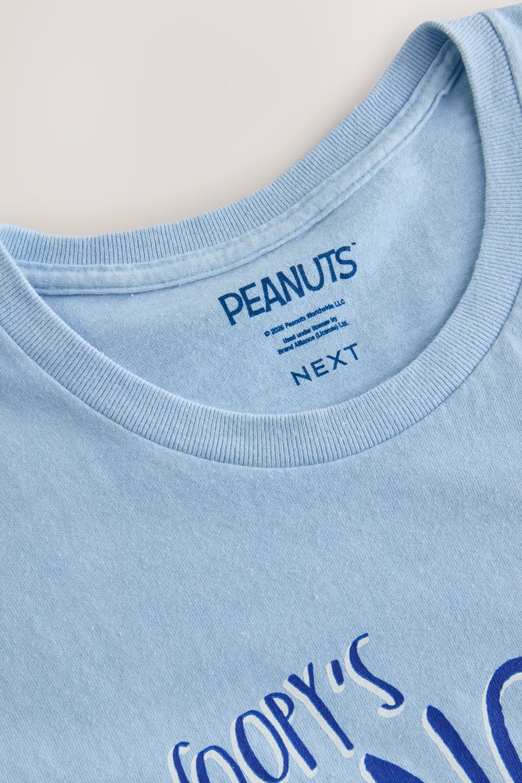 Next T-Shirt Lizenziertes Kurzarm-T-Shirt mit Grafik, Snoopy (1-tlg)