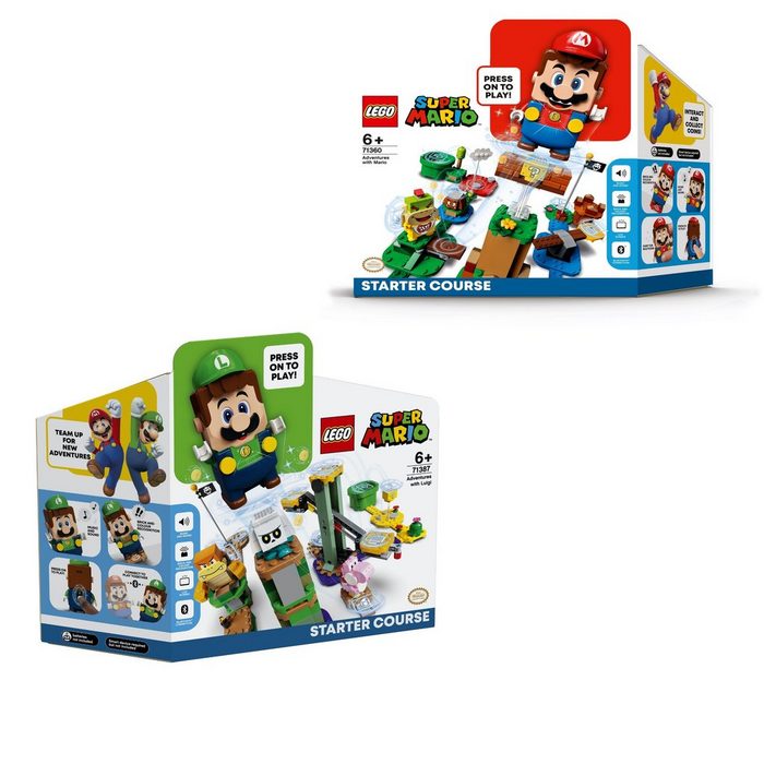 LEGO® Konstruktions-Spielset Super Mario 2er Set: 71360 Abenteuer mit Mario - S