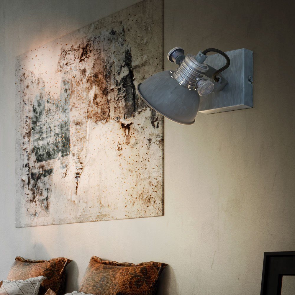 Steinhauer LIGHTING LED Strahler Spot Lampe Industrie Wohn Zimmer Stil Deckenspot, LED Leuchte Warmweiß, Decken inklusive, Leuchtmittel Wand