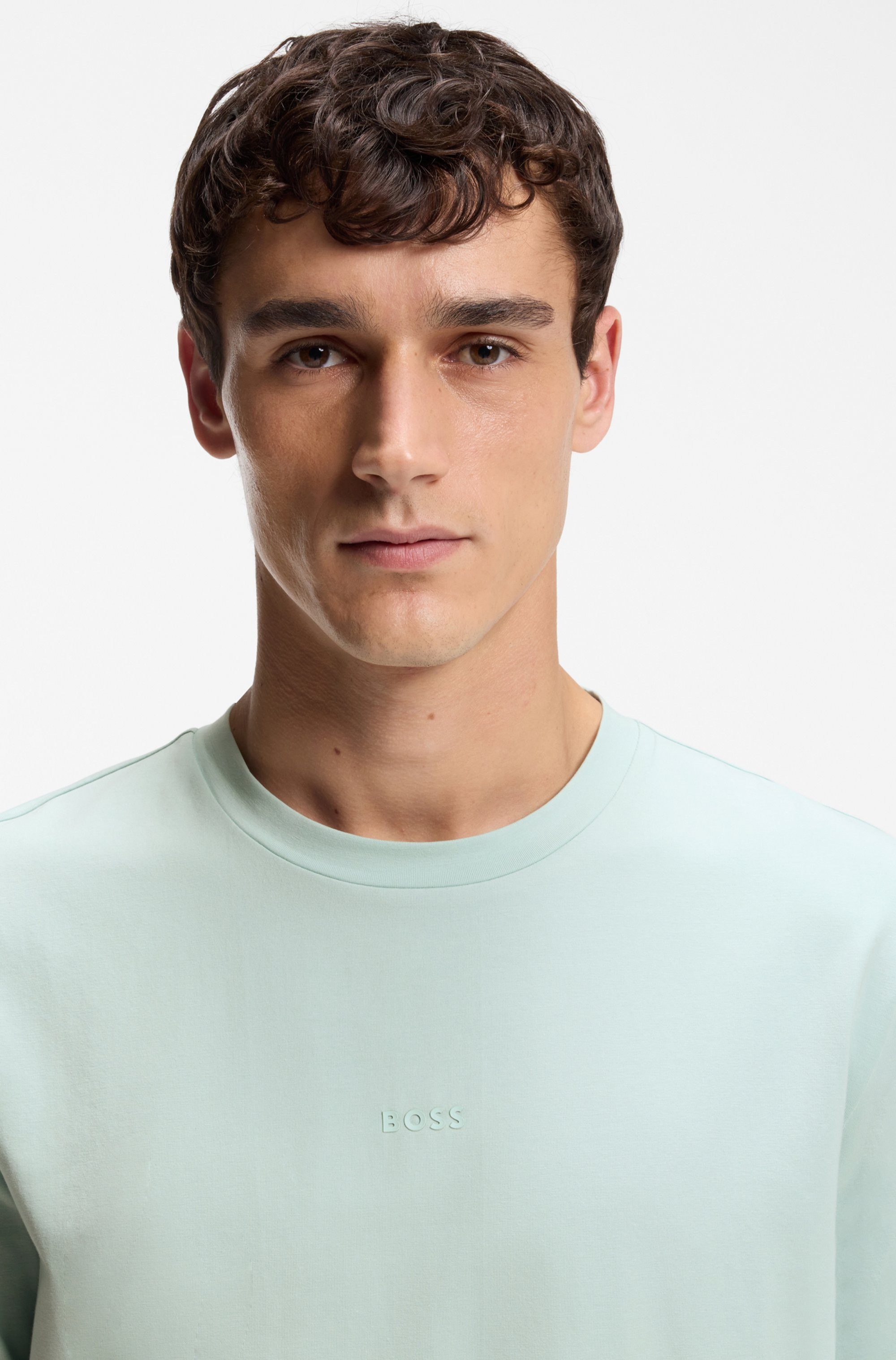 BOSS ORANGE T-Shirt TChup Relaxed Fit Stretch-Cotton-Jersey Rundhalsausschnitt