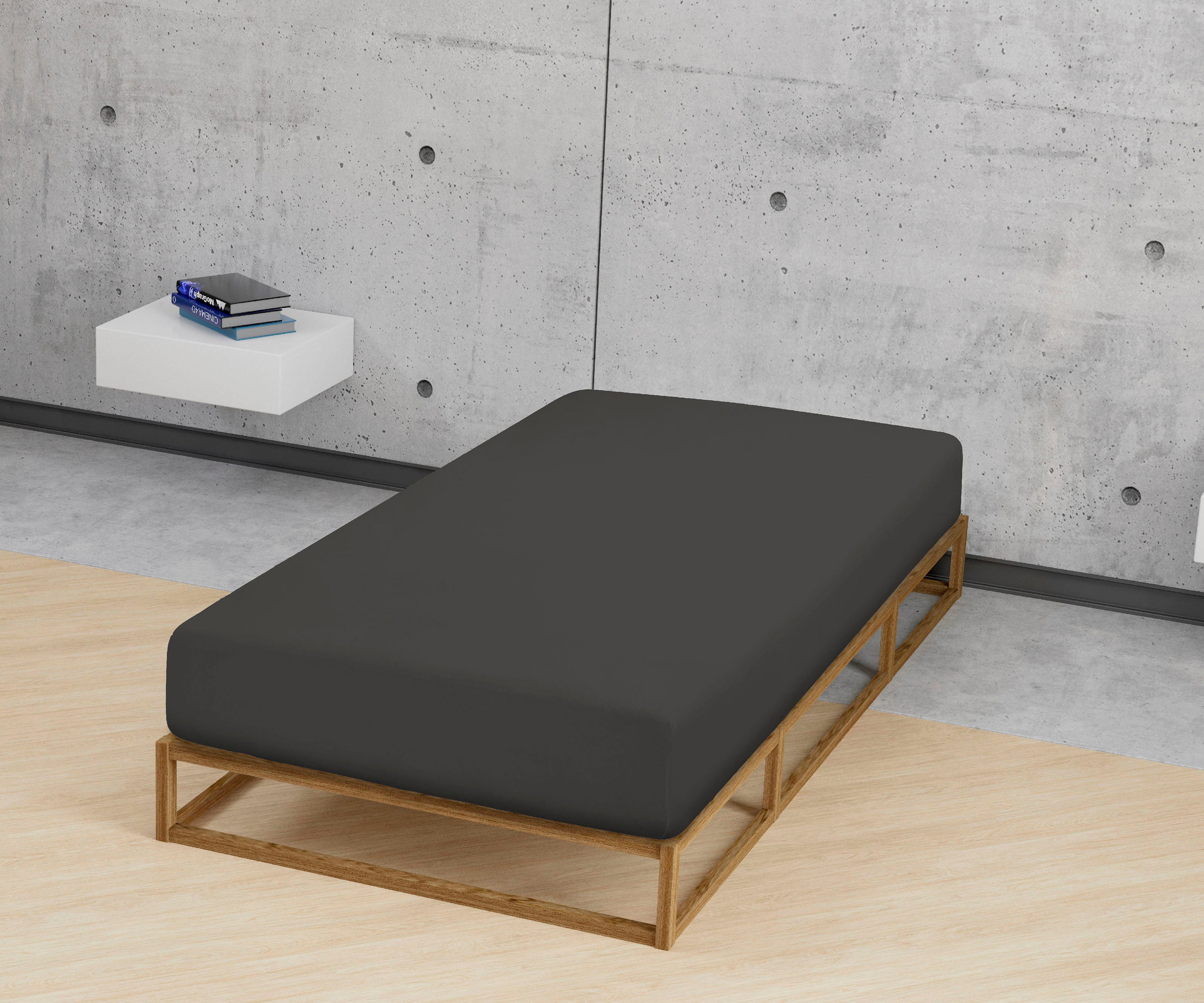 Biberna Spannbettlaken Biber in Gr. 90x200, 140x200 oder 180x200 cm, Biber, günstig online kaufen