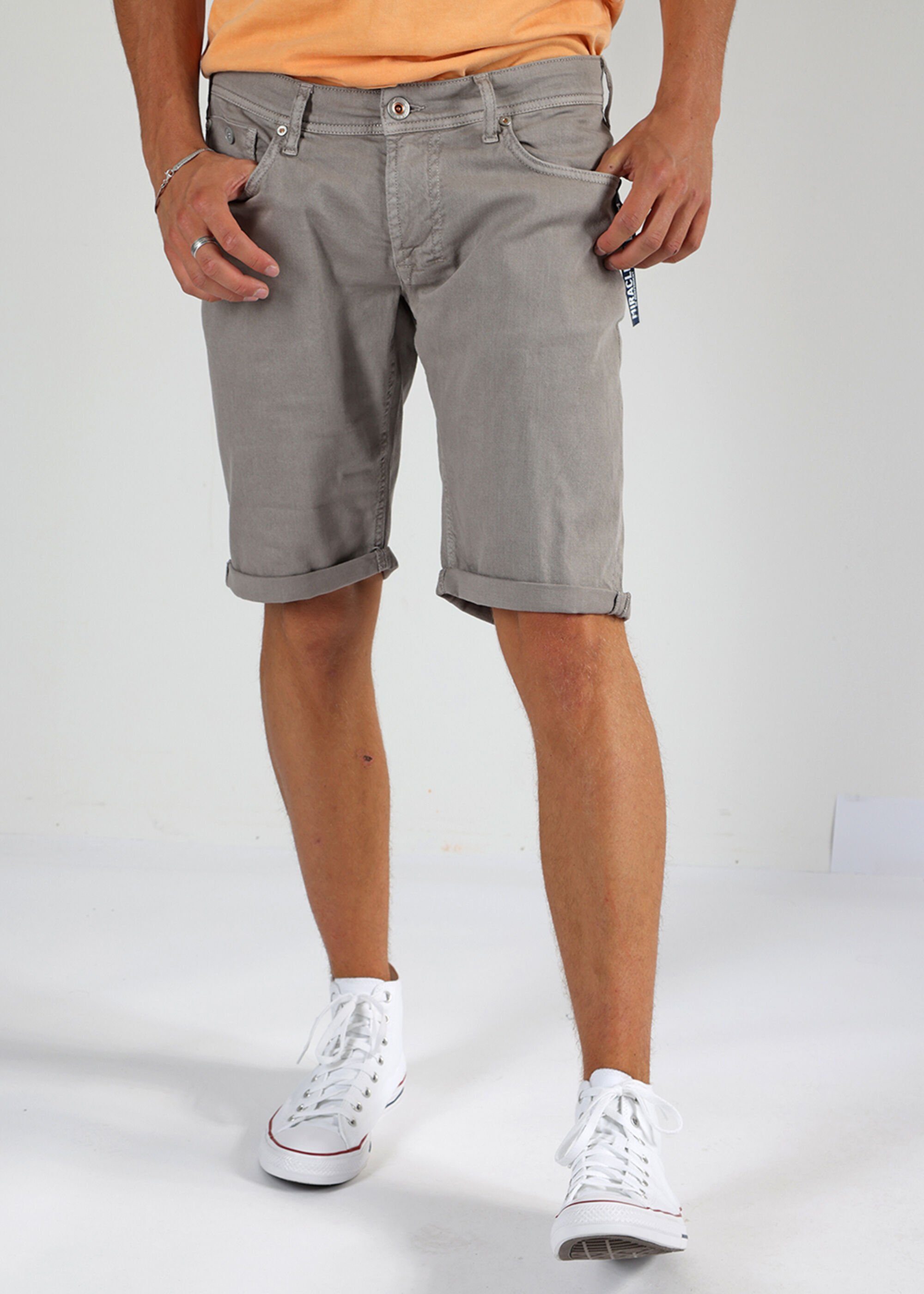 Miracle of Denim Shorts Thomas Shorts im 5 Pocket Style Light Grey