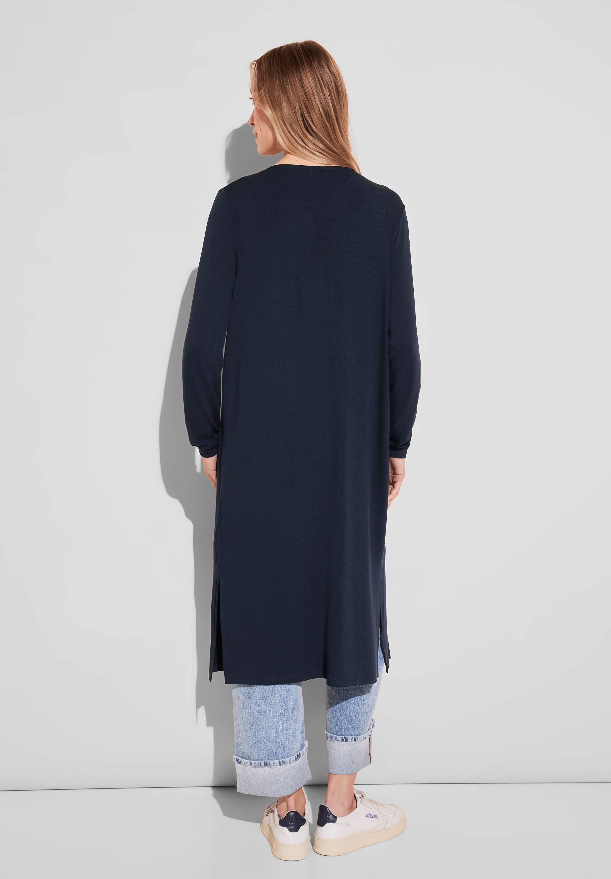 STREET ONE Cardigan mit Seitlichen Einschlitzen am Saum
