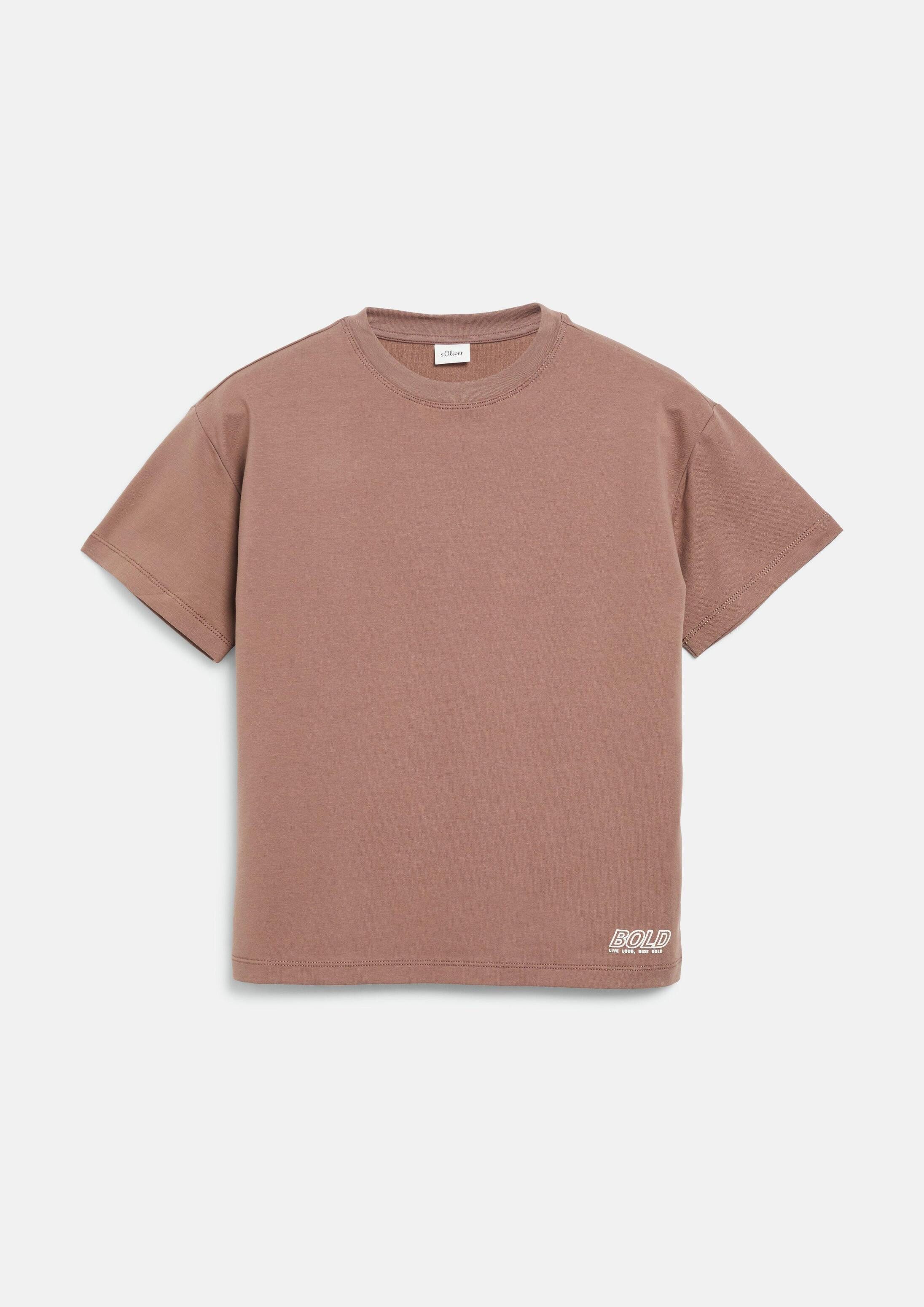 s.Oliver T-Shirt T-Shirt Oversize-T-Shirt aus leichter Sweatware mit Print