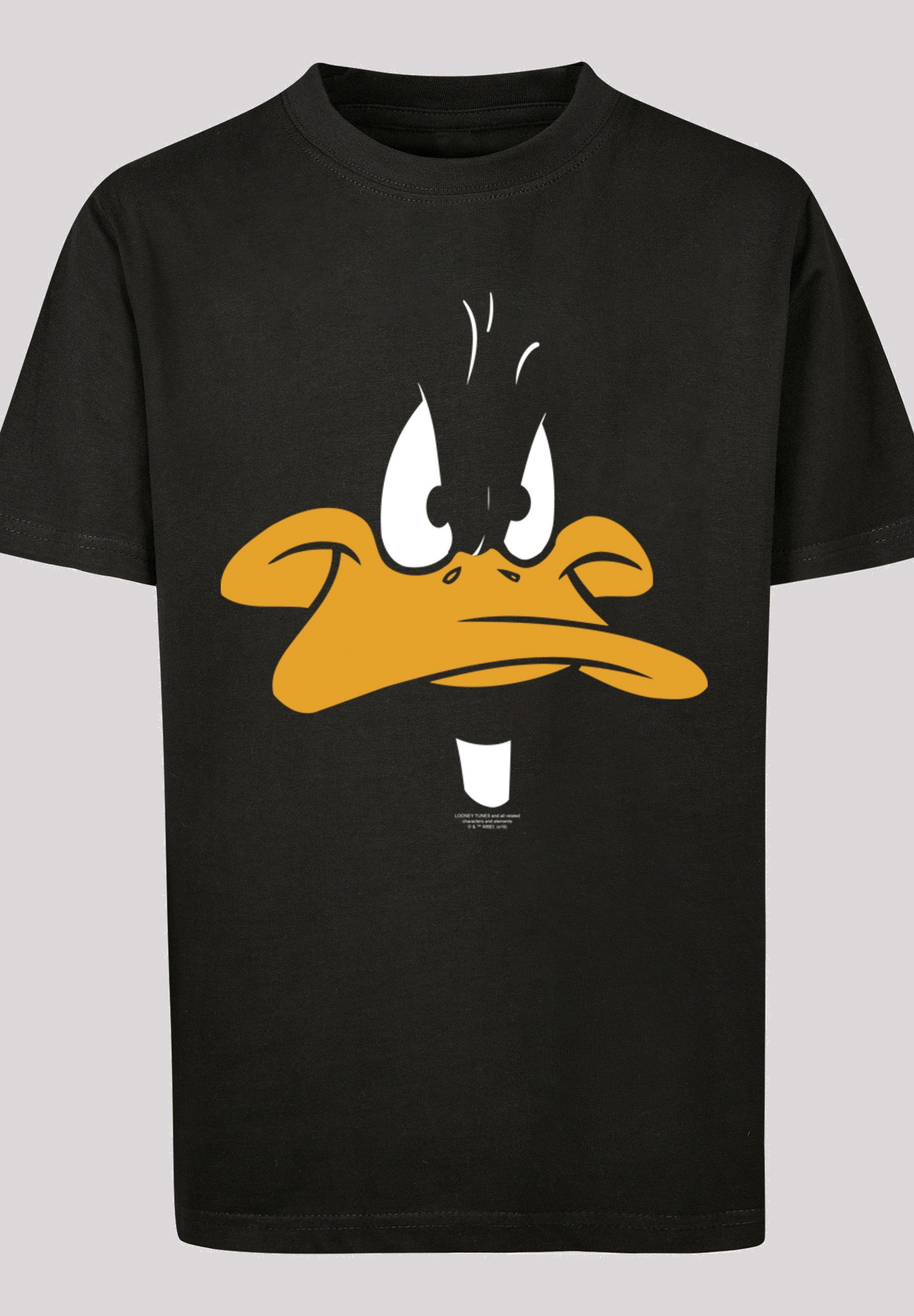 Basic Daffy Face Kinder (1-tlg) -BLK with Kurzarmshirt F4NT4STIC Tee Kids Duck Big Tunes Looney