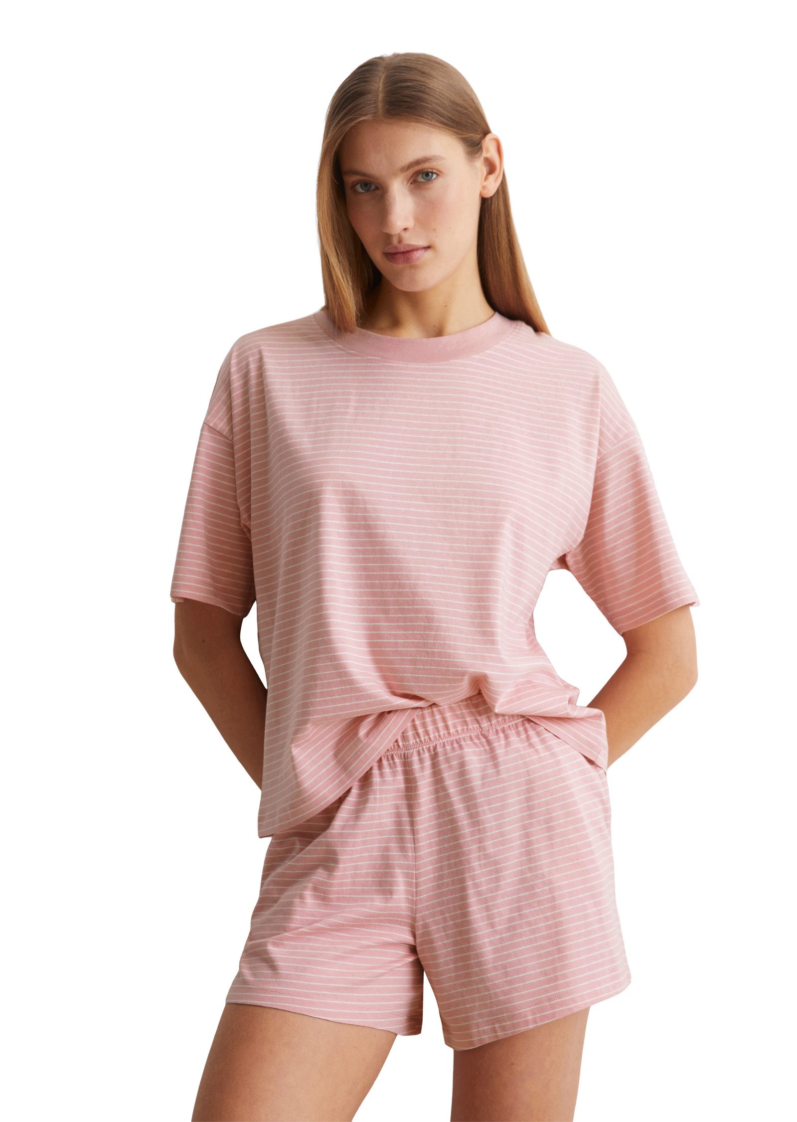 Marc O'Polo Shorty Mix & Match Cotton (2 tlg) mit fein gestreiftem Design günstig online kaufen