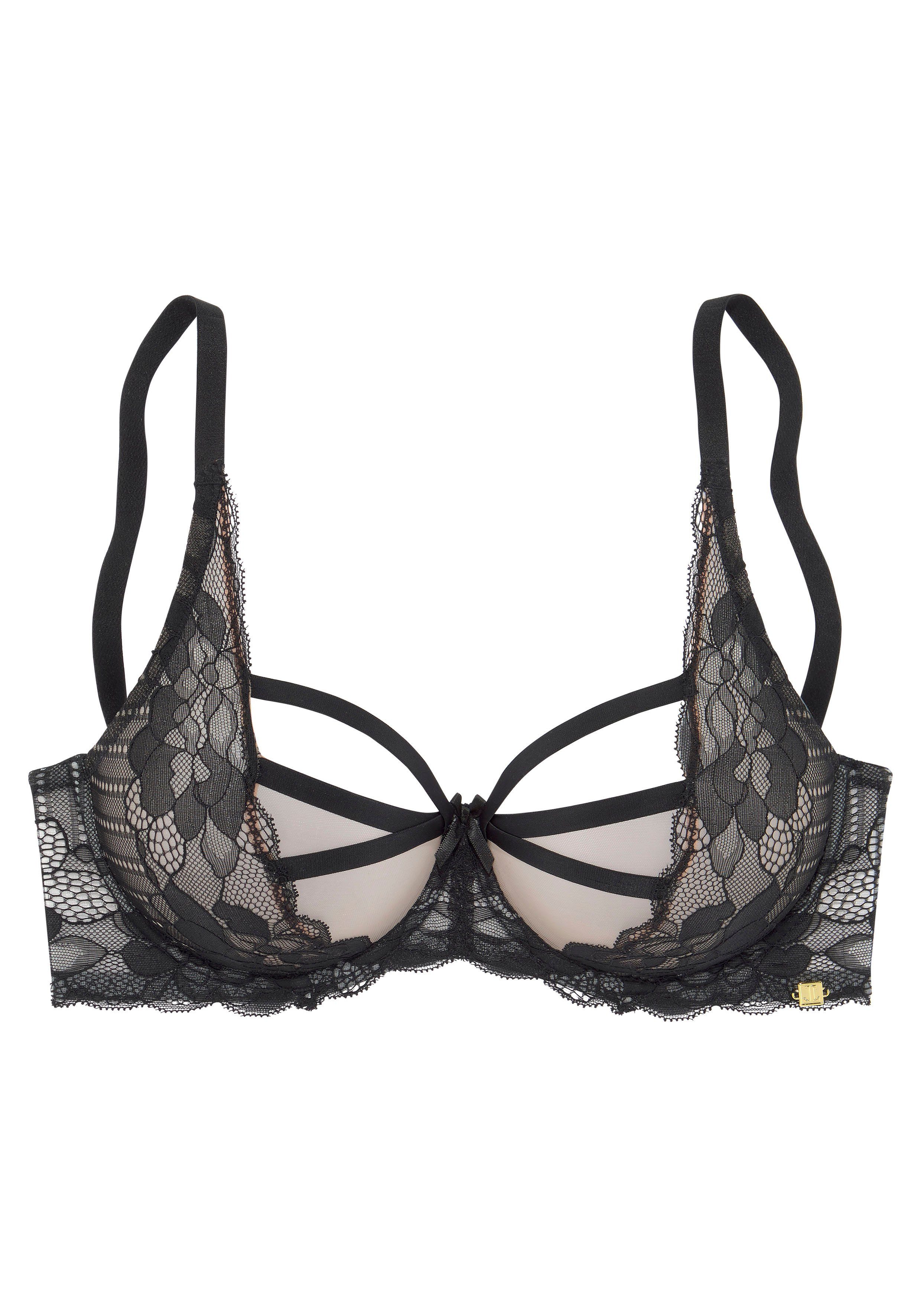 JETTE Bügel-BH mit aufregendem Bänder-Design, sexy Dessous, Reizwäsche. € 49,99