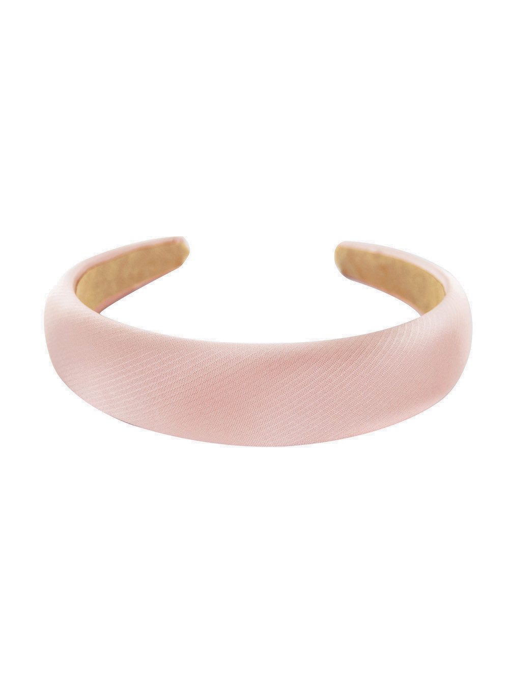 axy Haarreif Breiter Haarreif mit Stoff gepolstertes Metallicfarbe, Vintage Damen Haareifen in Metallic-Optik Haarband