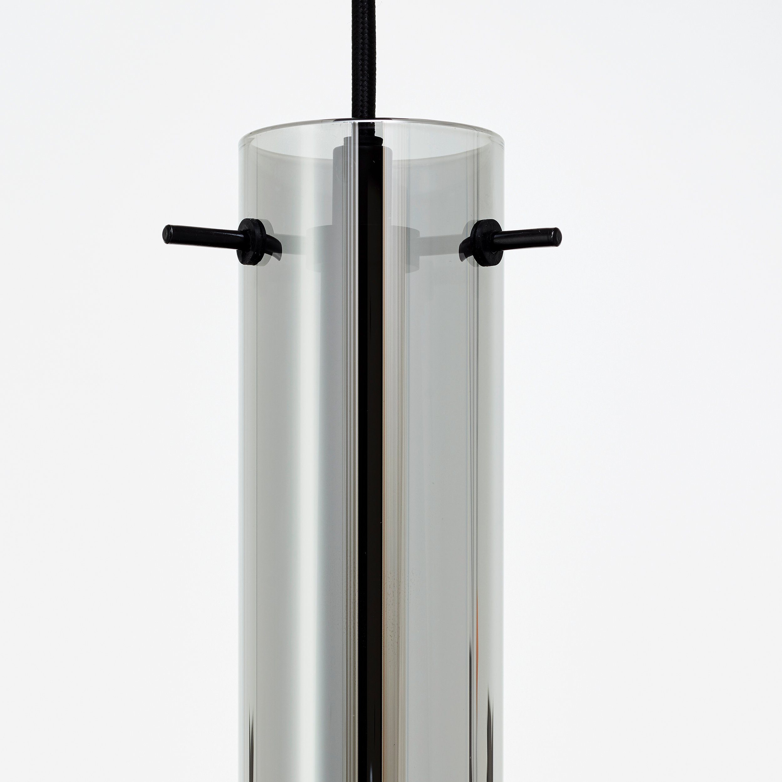 Lightbox Hängeleuchten, ohne Leuchtmittel, Hängelampe, 15 m kürzbar, 2 max. Ø E14, Rauchglas Höhe, cm, 25 W