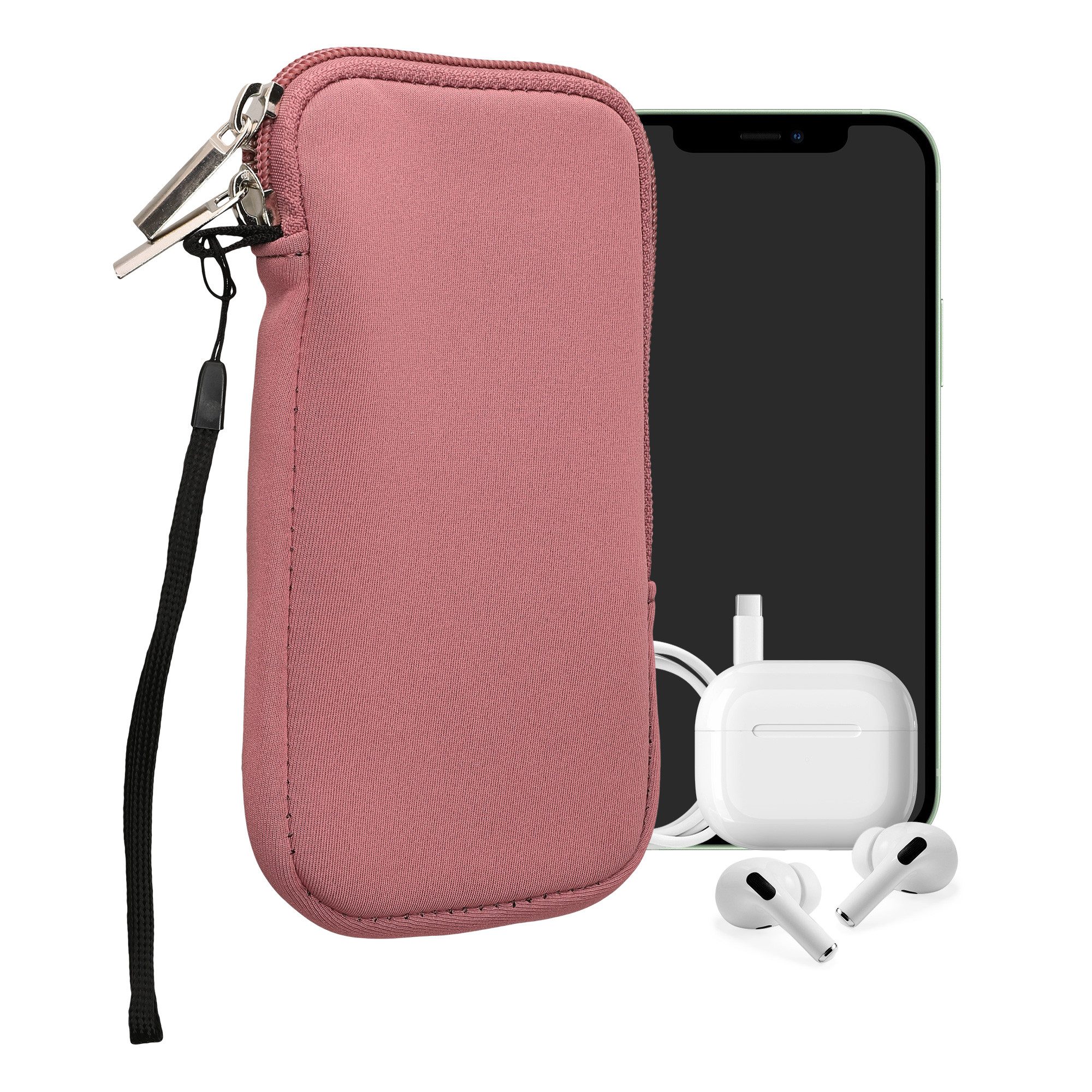 kwmobile Smartphone-Hülle Handytasche für Smartphones L - 6,5", Neopren Handy Hülle - Handy Tasche Sleeve Pouch