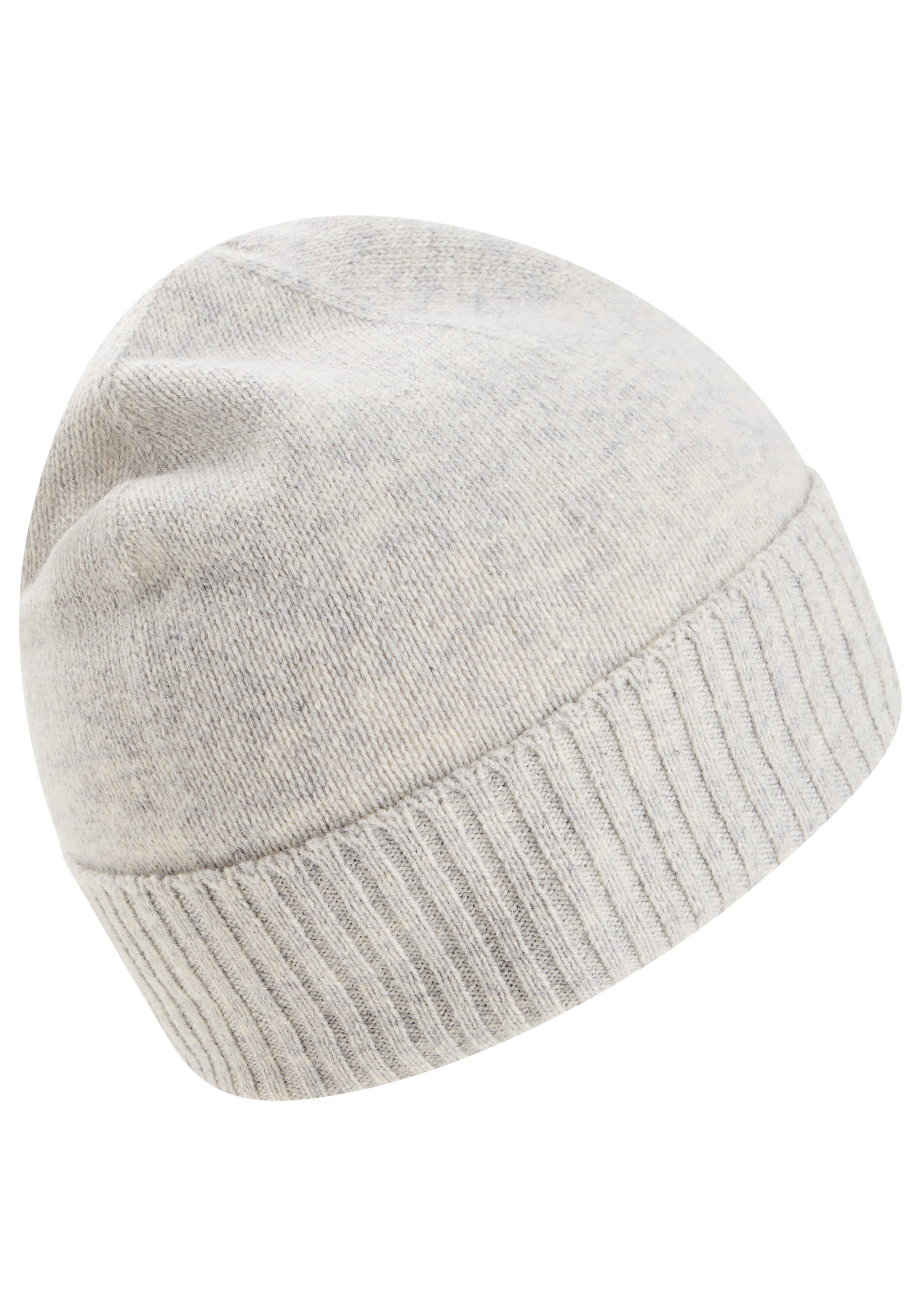 BOSS ORANGE Beanie Akaio_R_Hat Ton in Ton Logo-Badge, unisex