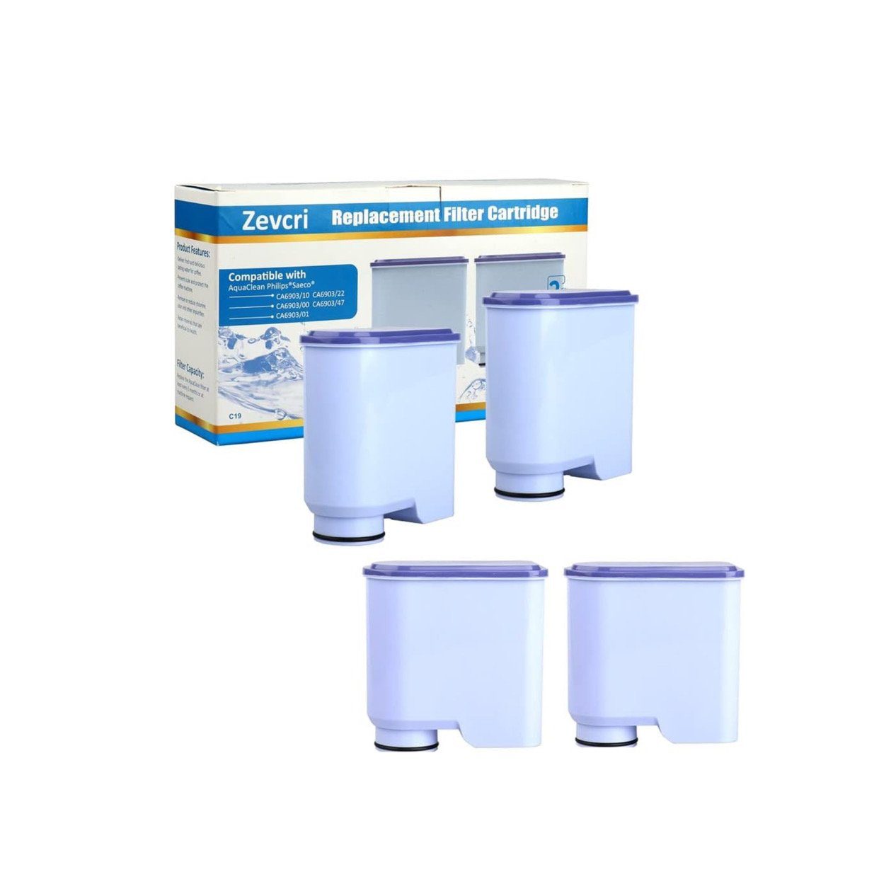 Super Solu Wasserfilter Kaffeefilter für Philips Saeco Kaffeemaschine ...