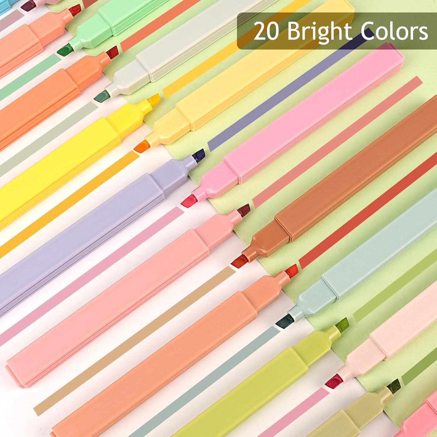 Thumbnail - LuxusKollektion Marker Pastell Textmarker Set 20PCS Highlighter Pen Stifte Bibel Marker für