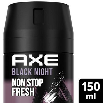 axe Deo-Set Bodyspray Black Night 6x150ml Deo Deospray Männerdeo