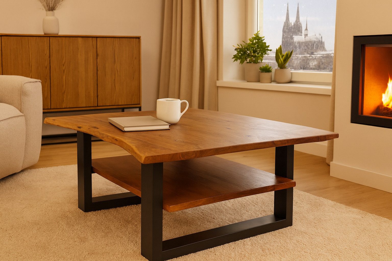 SAM® Couchtisch Patricia, Baumkante, Akazie, Eiche günstig online kaufen