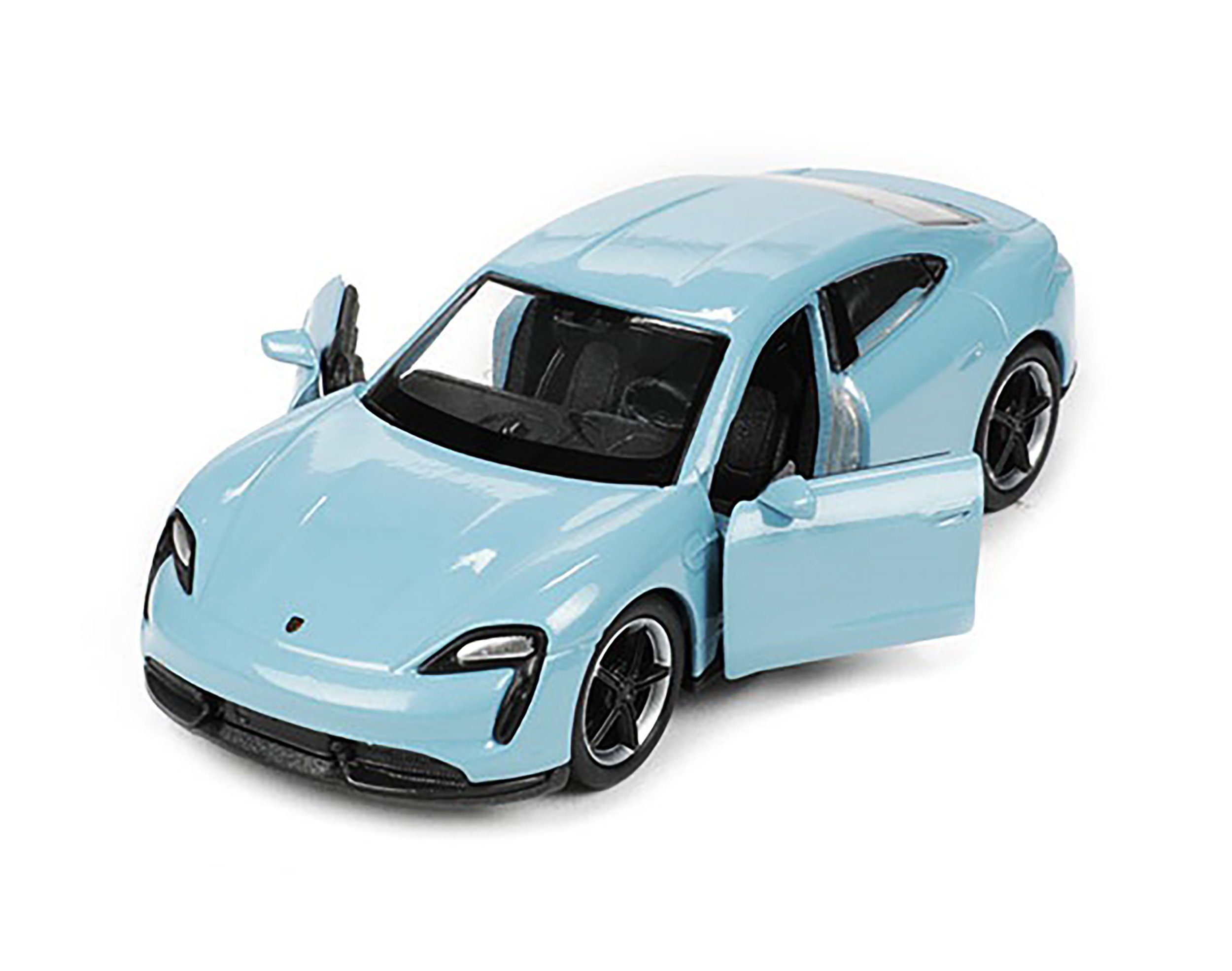 Welly Modellauto PORSCHE Taycan Turbo S 12cm Modellauto Rückzug 27 (Blau-Me günstig online kaufen