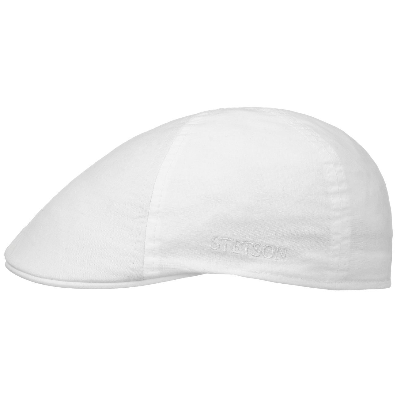 Flatcap Cap mit weiß Flat (1-St) Schirm Stetson