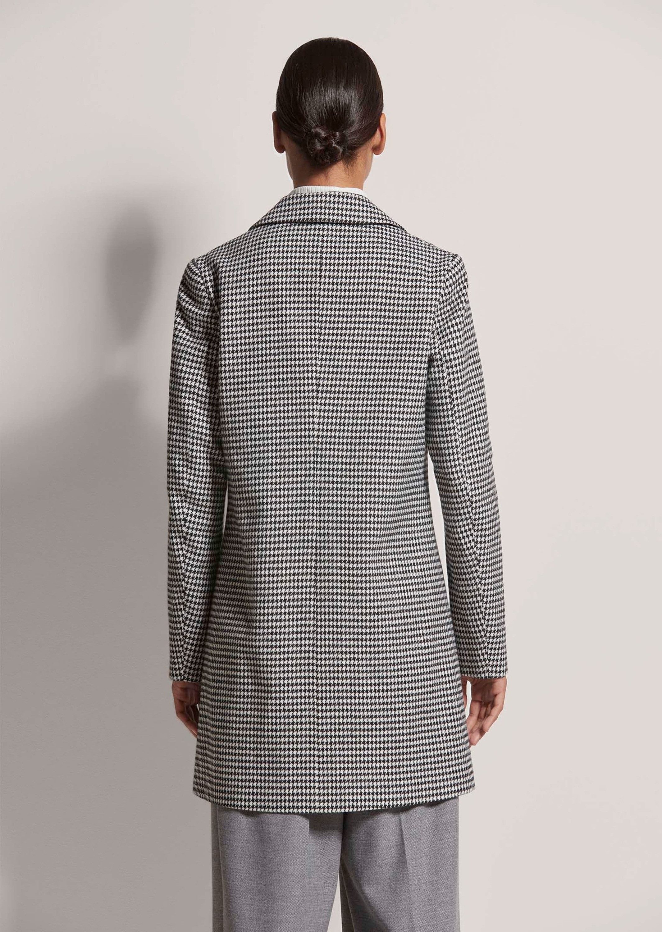 MADELEINE Kurzmantel Mantel mit Hahnentritt-Muster