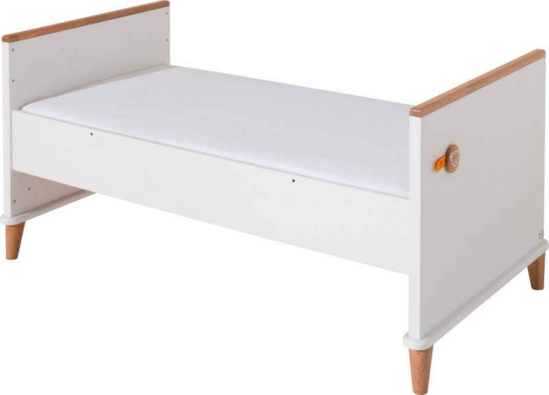 PAIDI Kinderbett "Lotte & Fynn", Steiff by PAIDI, inklusive 4-fach höhenverstellbarem AIRWELL® Comfort Federleistenrost