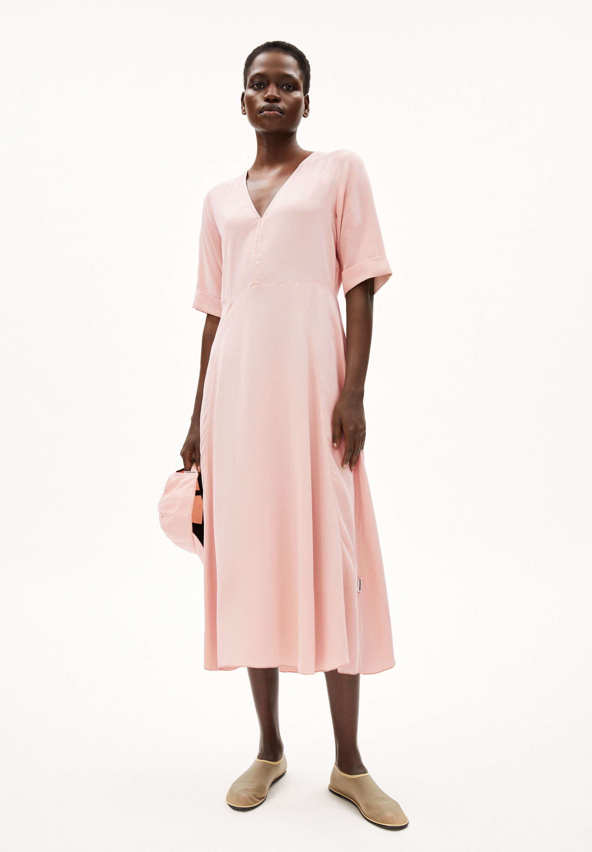 Armedangels Midikleid VAALI Webkleid aus TENCEL™ Lyocell Regular Fit Webkle günstig online kaufen