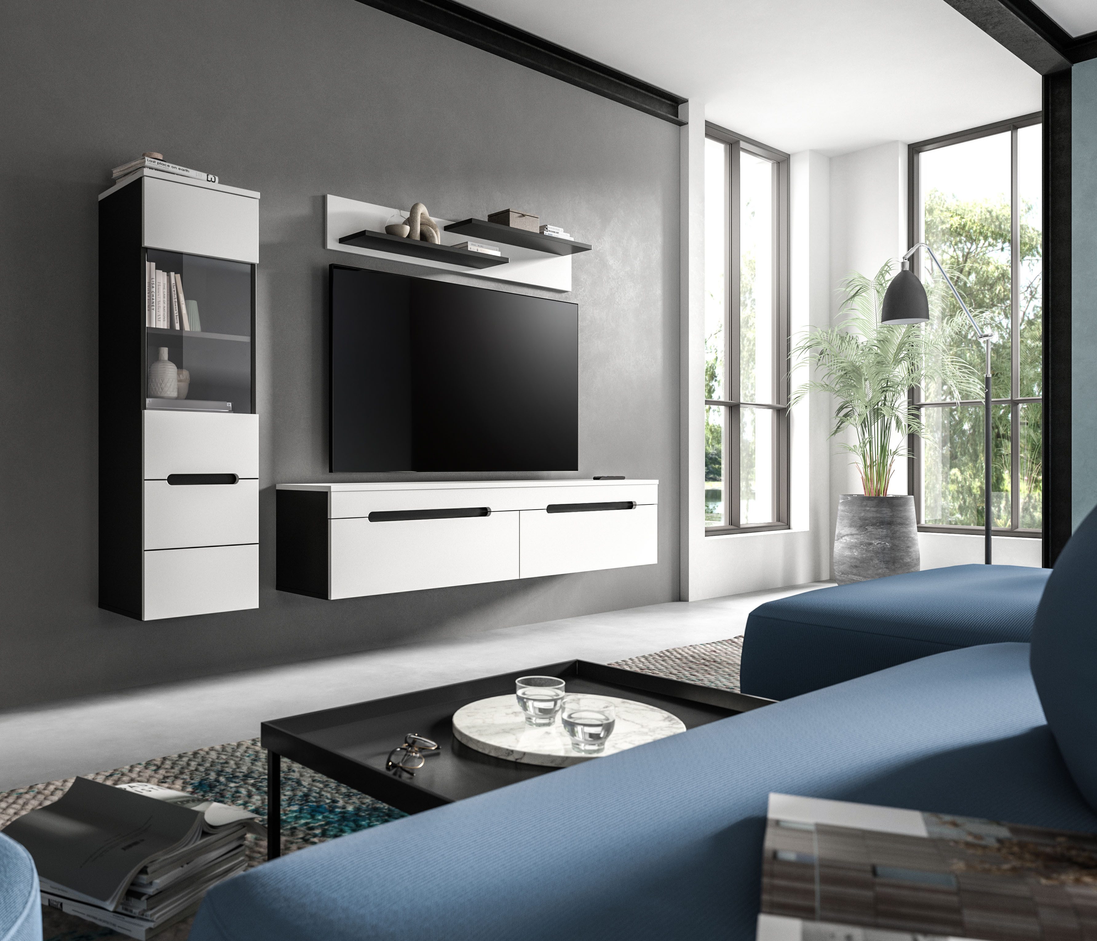 INOSIGN Wohnwand REHAT, TOPSELLER!, 3-teilig, wahlweise stehend und hängend günstig online kaufen