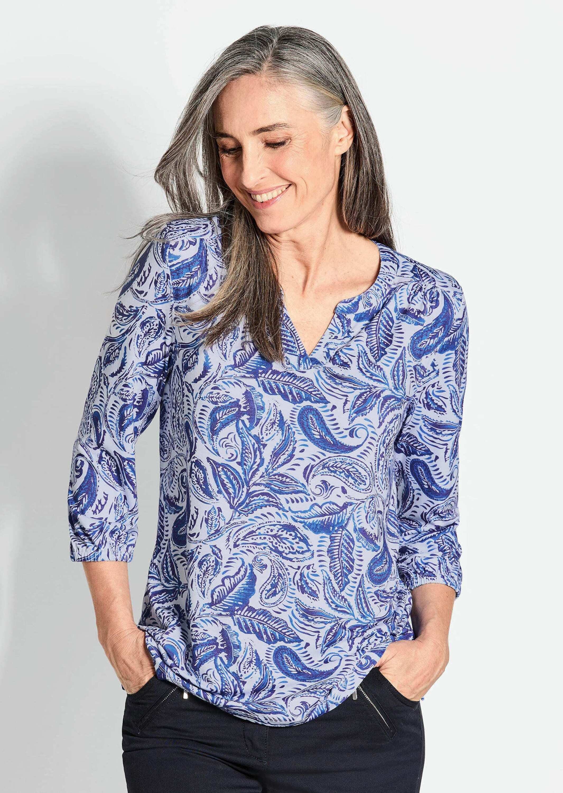 Schlupfbluse Kurzgröße: Jerseybluse