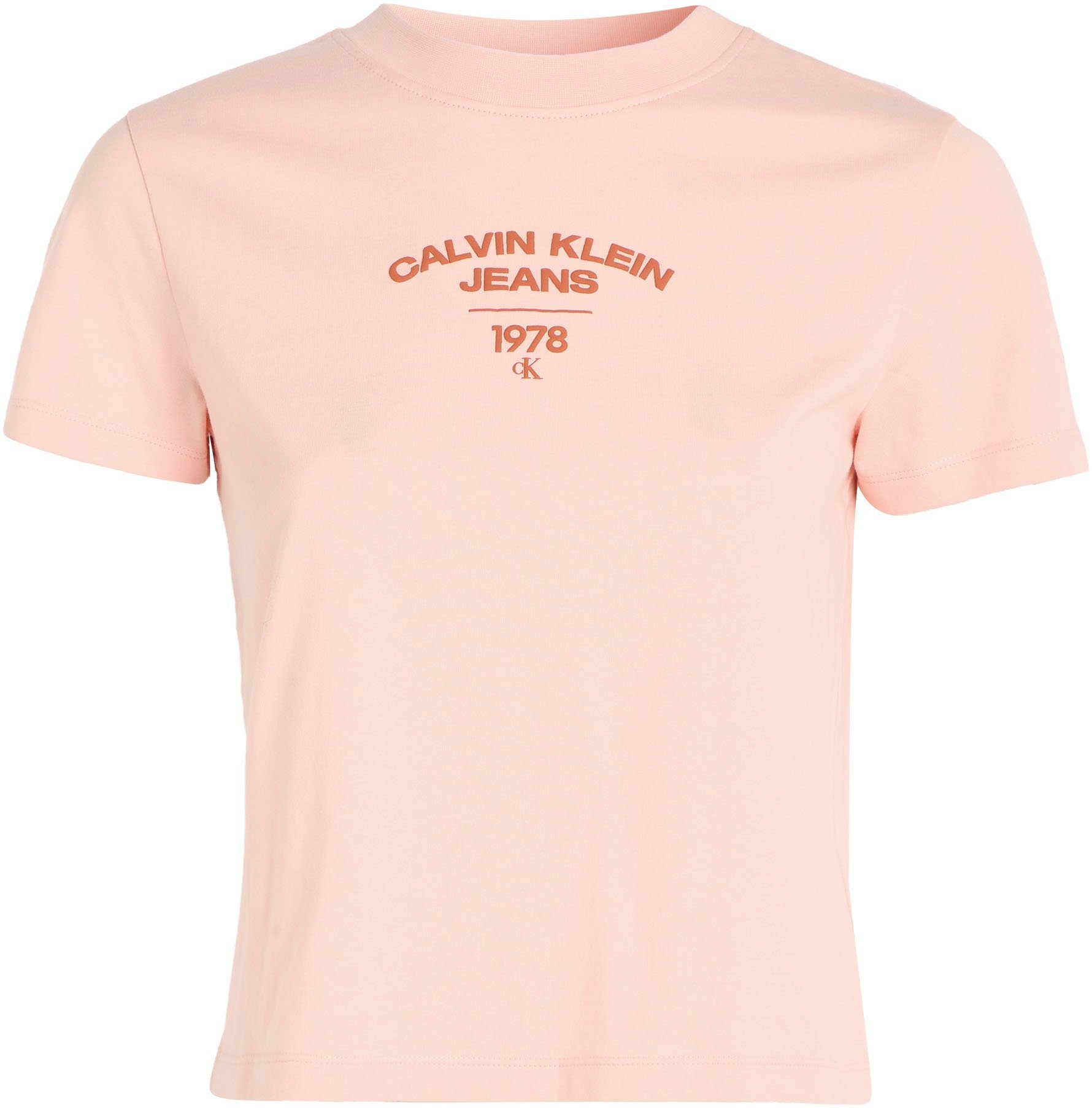 TEE Jeans Calvin LOGO VARSITY Blossom Faint BABY T-Shirt Klein
