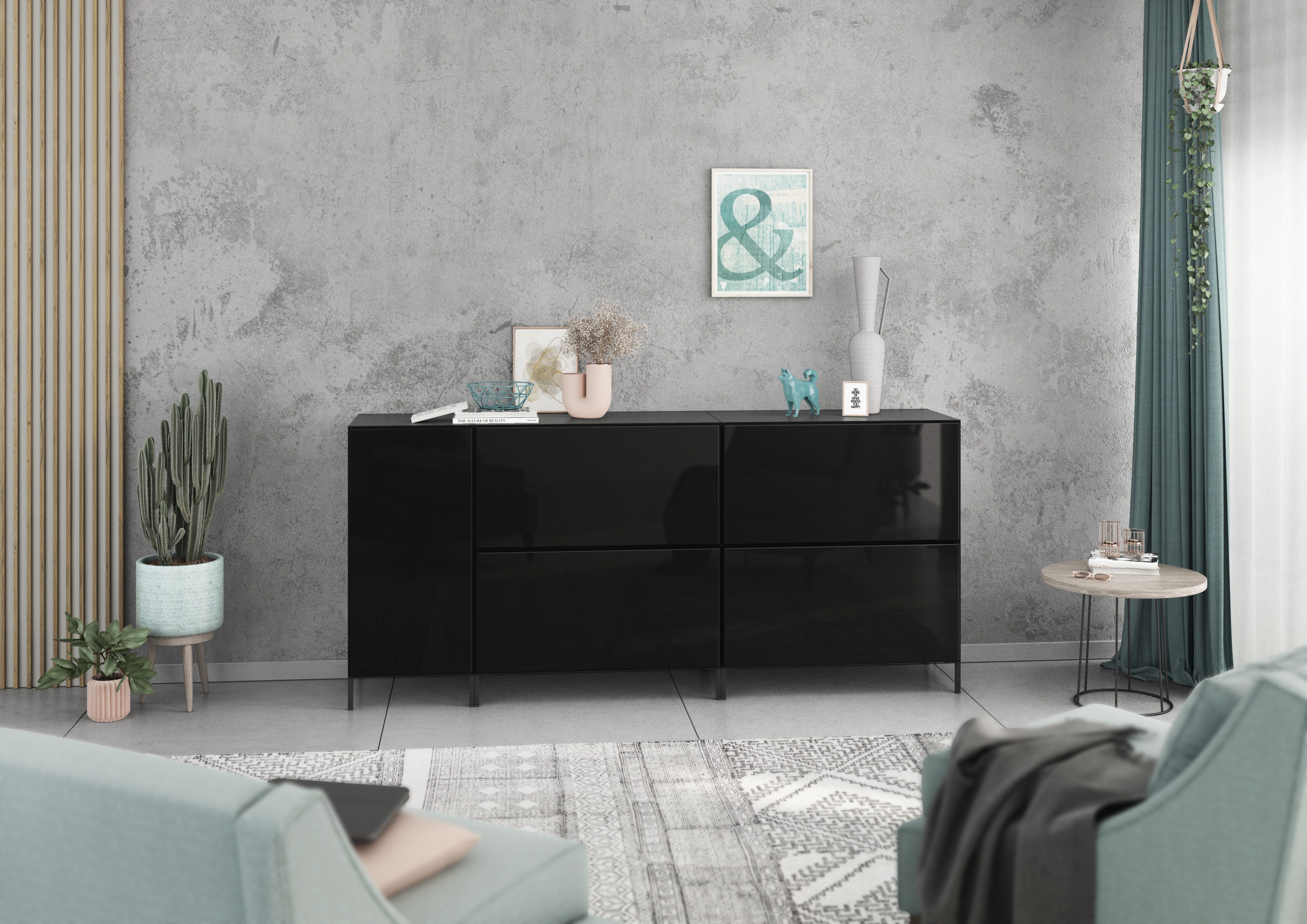 BMG Möbel Schranksystem Model+ (5 teilig günstig online kaufen