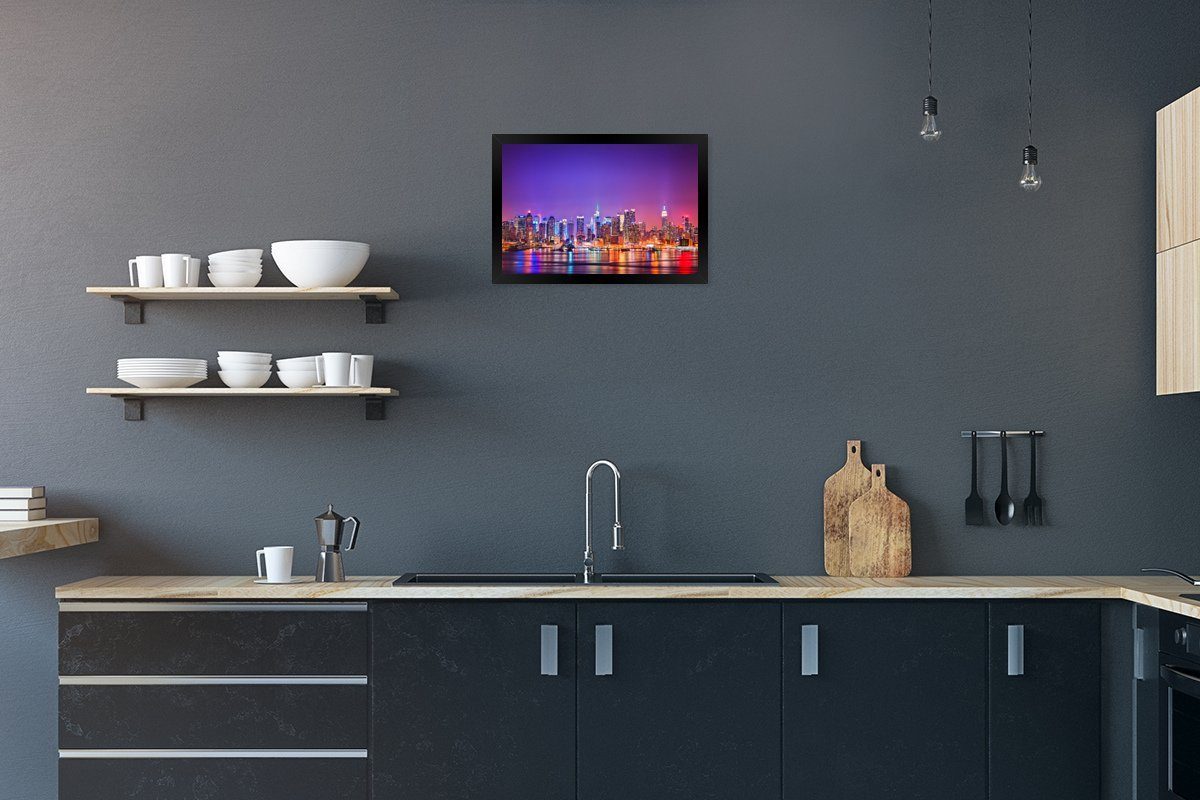 Poster New York - Skyline - Lila