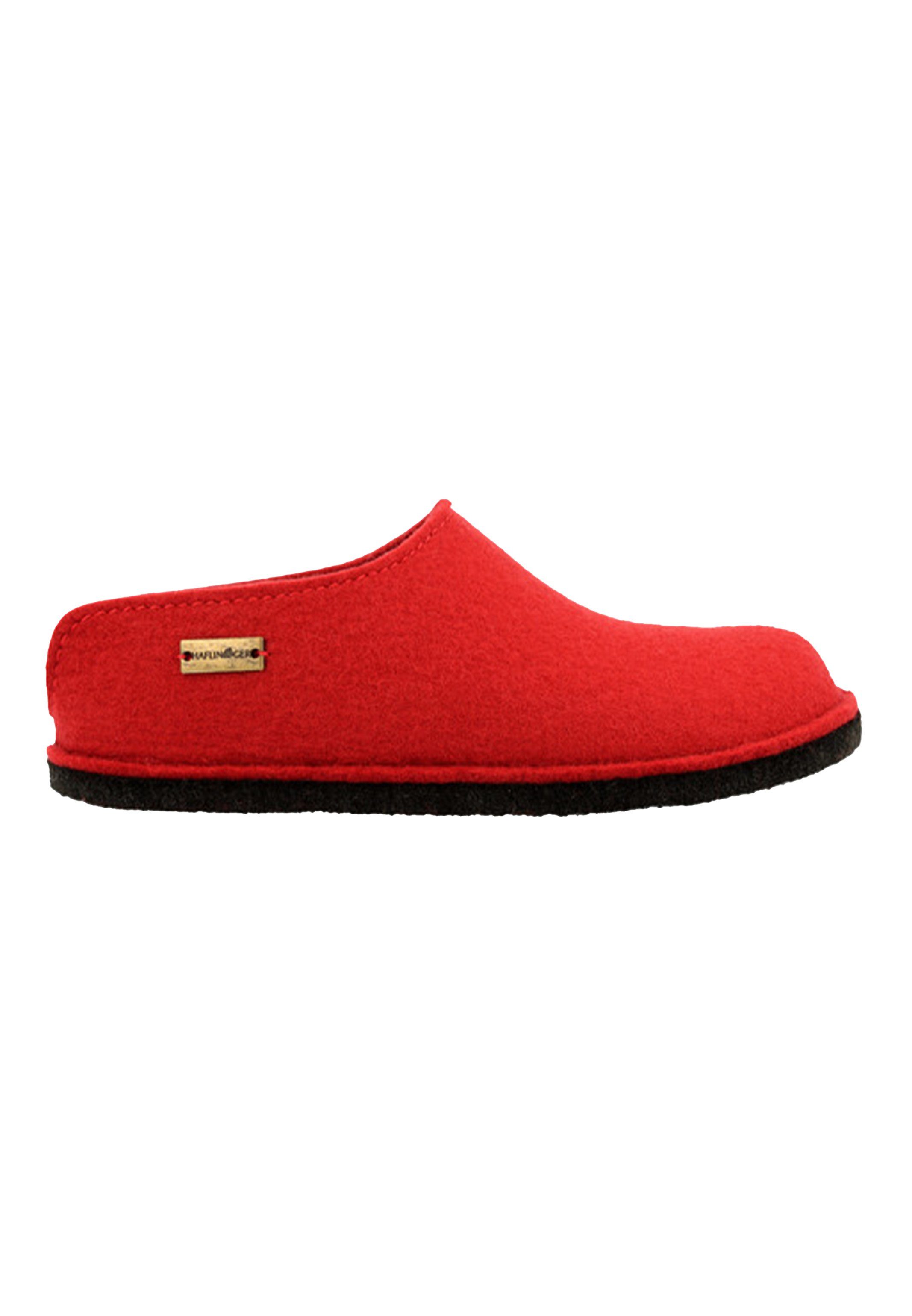 Haflinger Flair Smily Pantoffel (1-tlg) Шлепанцы - 100% reiner Wollfilz, Eingearbeitetes Fußbett