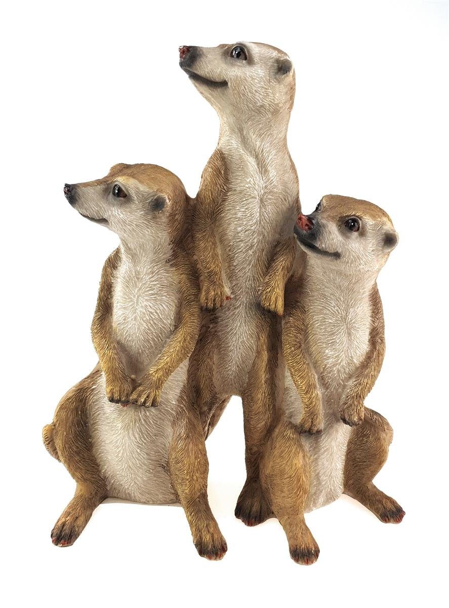 Bambelaa! Gartenfigur Erdmännchen Familie Gartendeko Figuren für Garten Gar günstig online kaufen