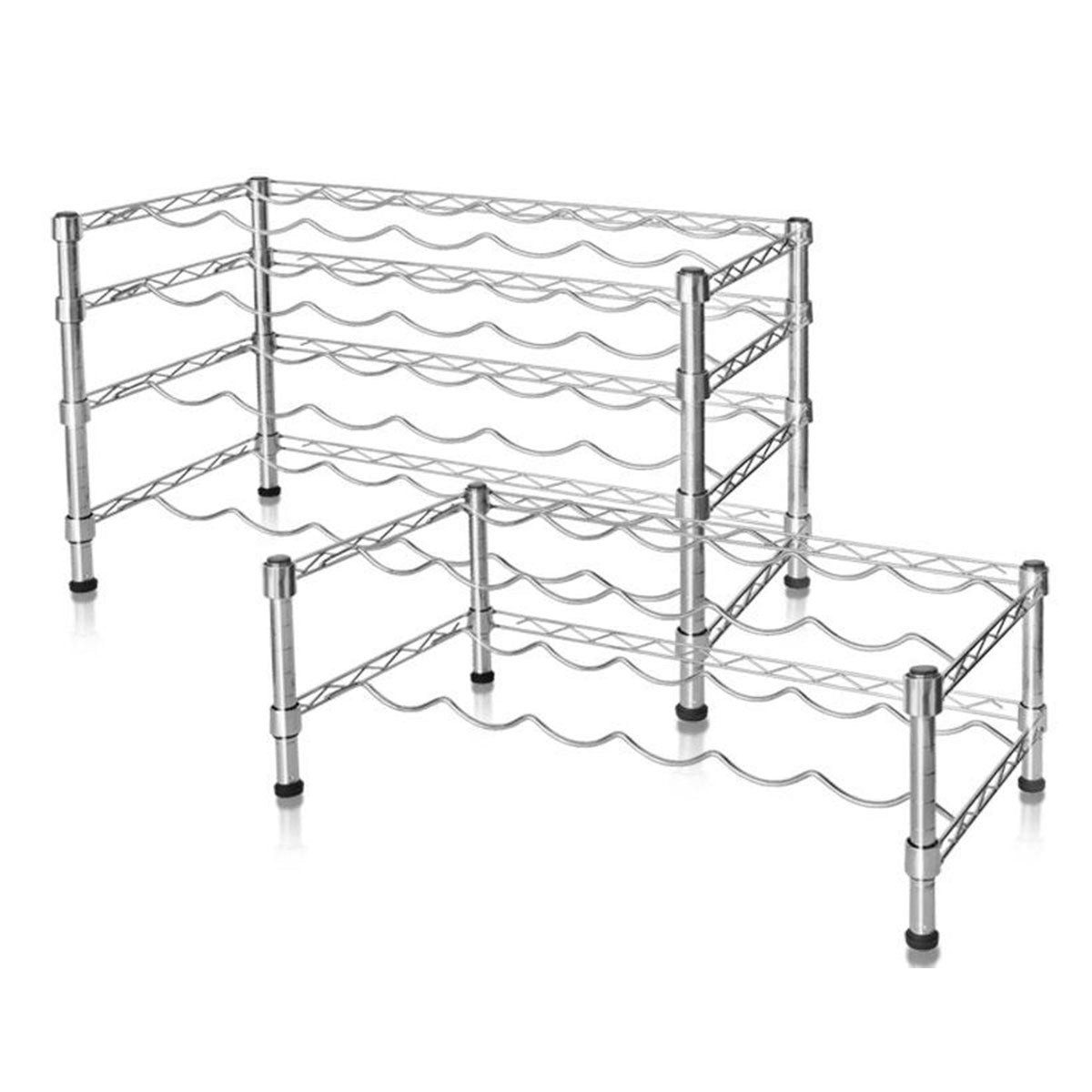 Karat Weinregal Verchromt, Flaschenhalter, zwei Varianten, günstig online kaufen