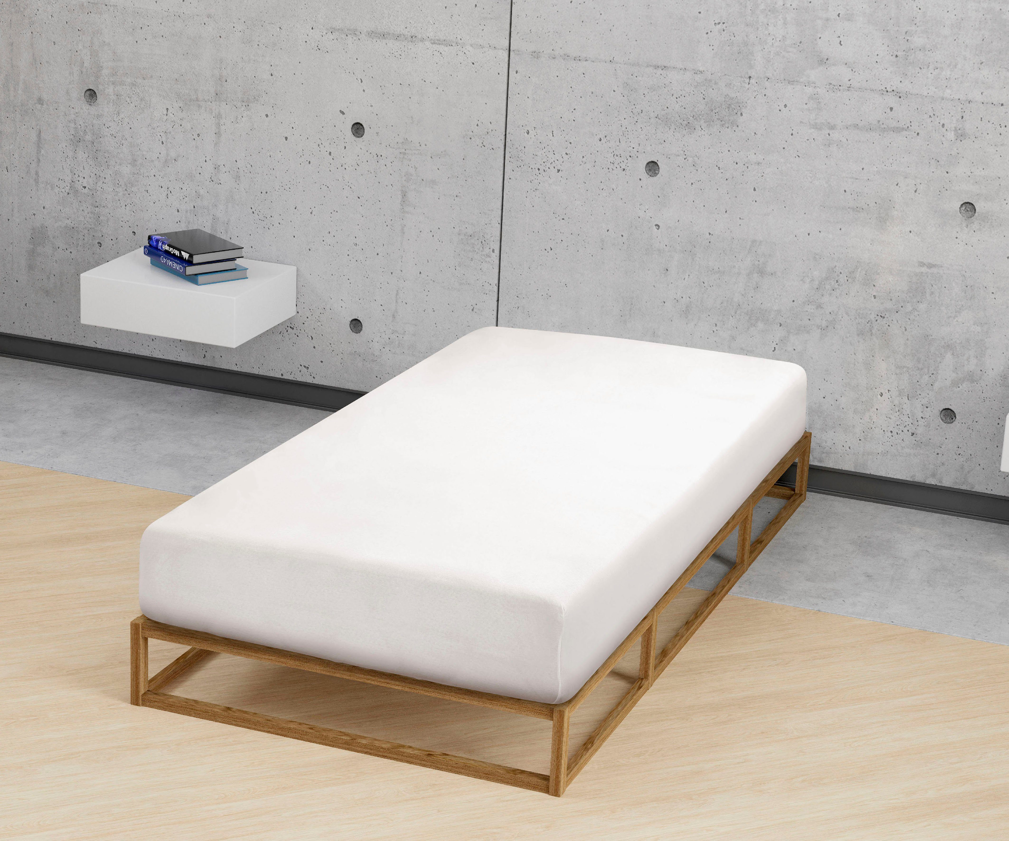 Biberna Spannbettlaken Biber in Gr. 90x200, 140x200 oder 180x200 cm, Biber, günstig online kaufen