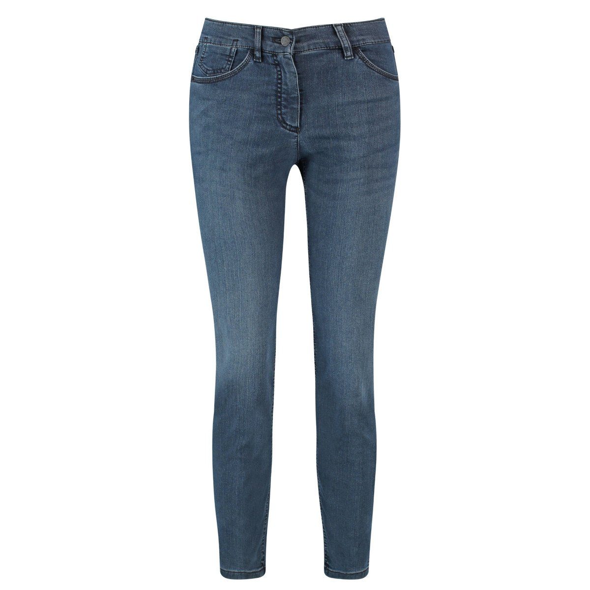 GERRY WEBER 5-Pocket-Jeans Best4me Cropped Organic Cotton (92431-67950) von Gerry Weber black blue mit use (863003)