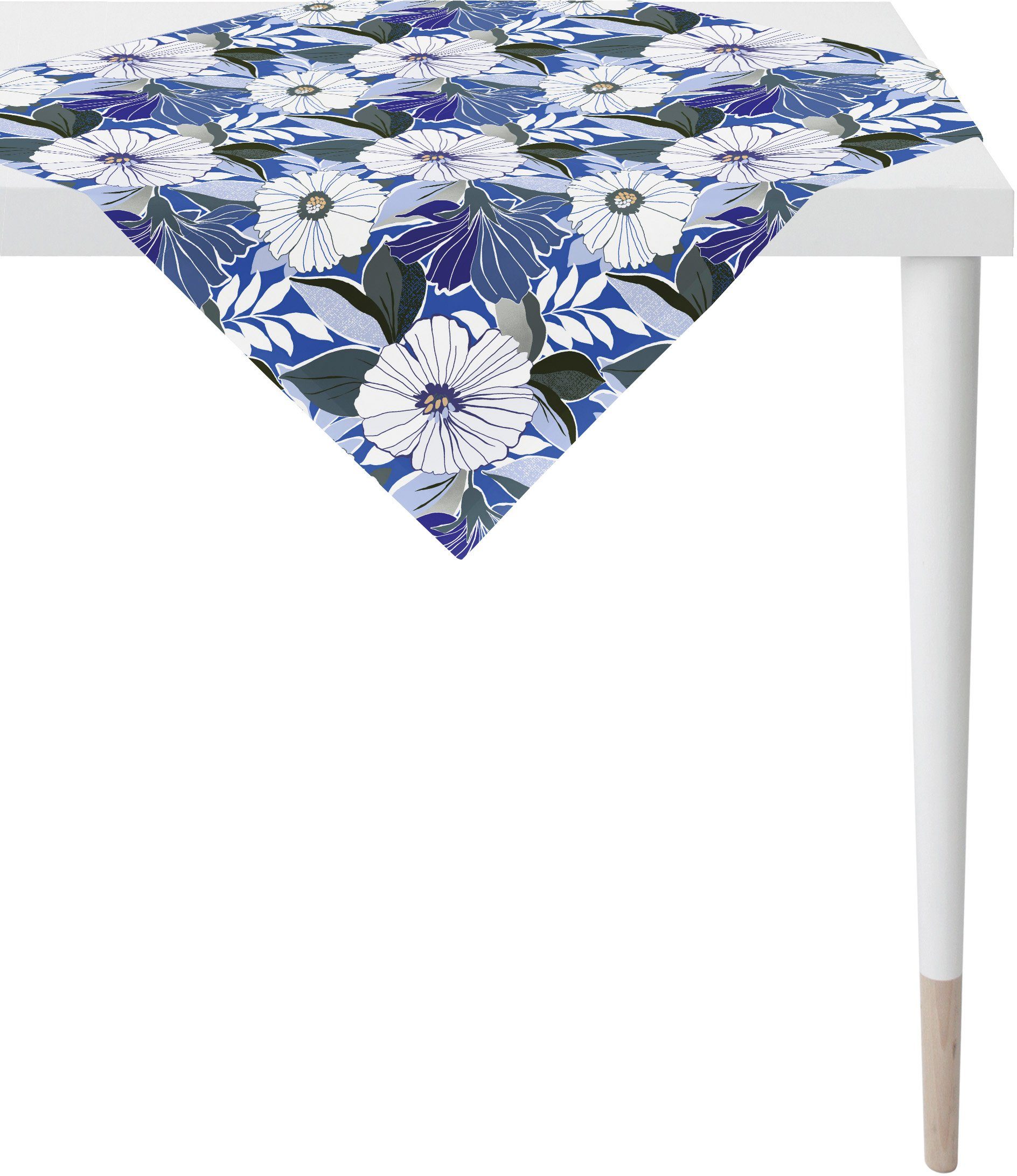 Astrid, STYLE LOFT APELT Digitaldruck Mitteldecke blau/weiß/bunt (1-tlg),