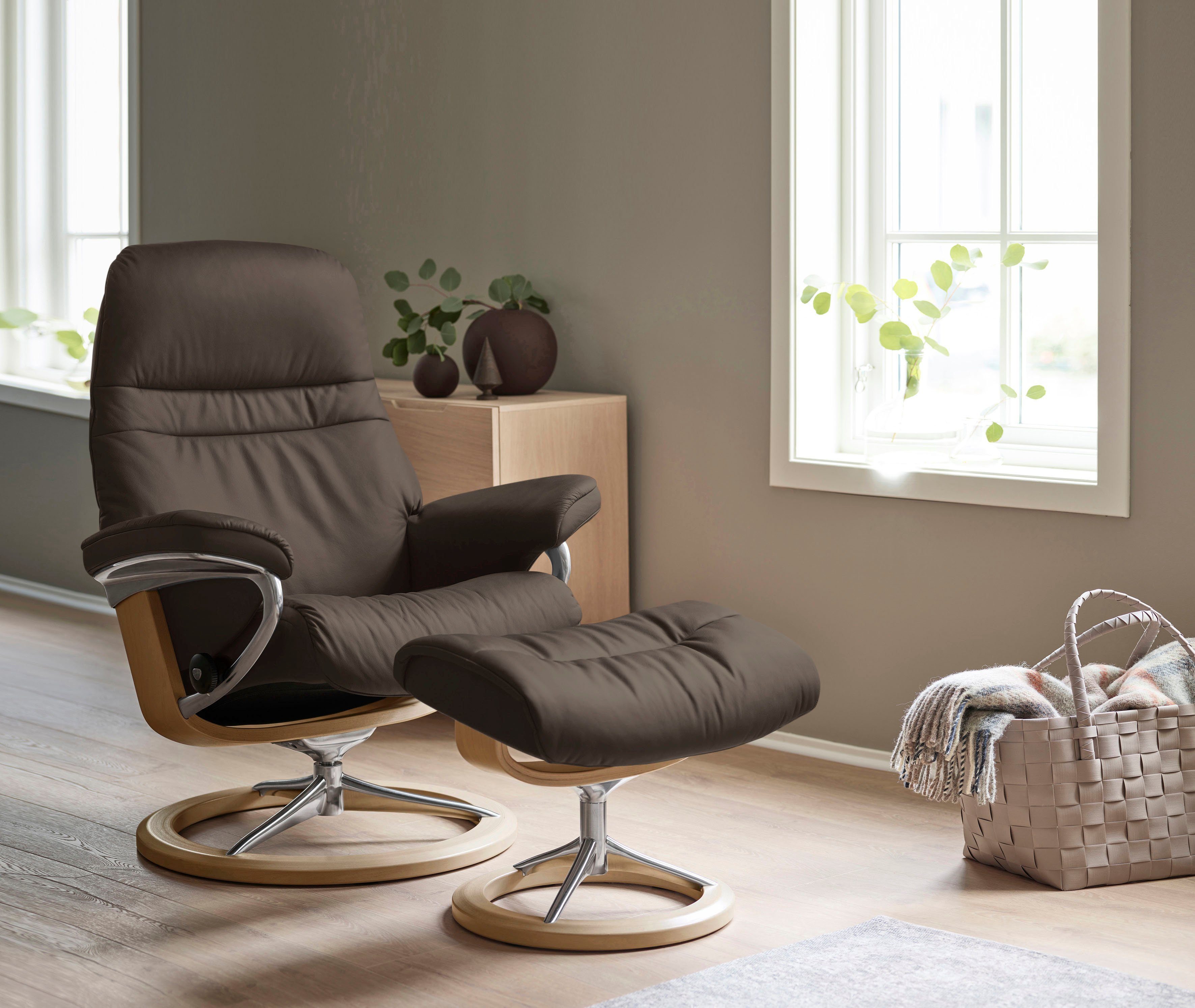 Stressless® Relaxsessel Sunrise, mit Signature Base, Größe S, Gestell Eiche