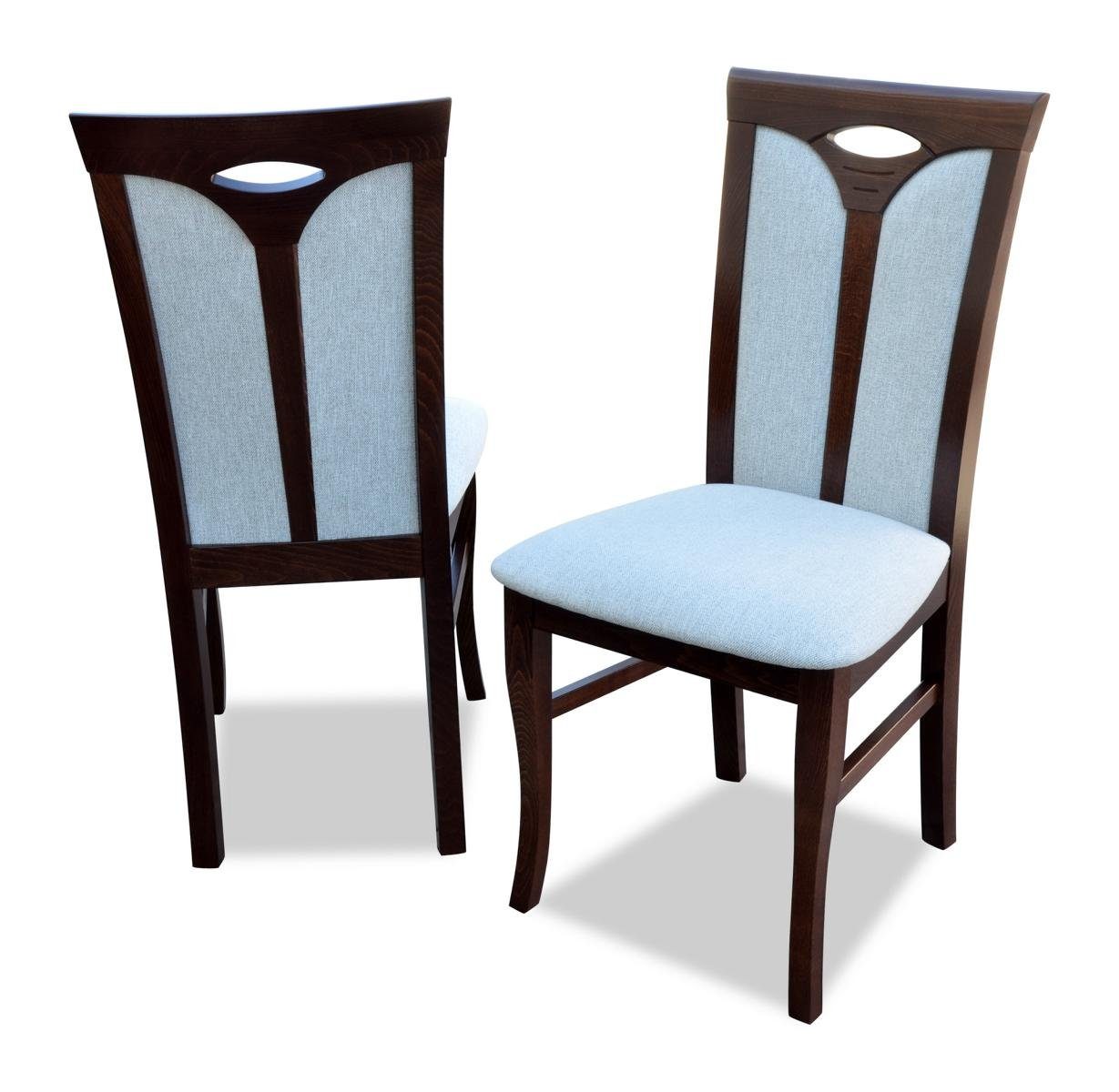 JVmoebel Stuhl, Esszimmer 1x Stuhl Sessel Designer Sitz Holz Lehn Polster modern Stühle