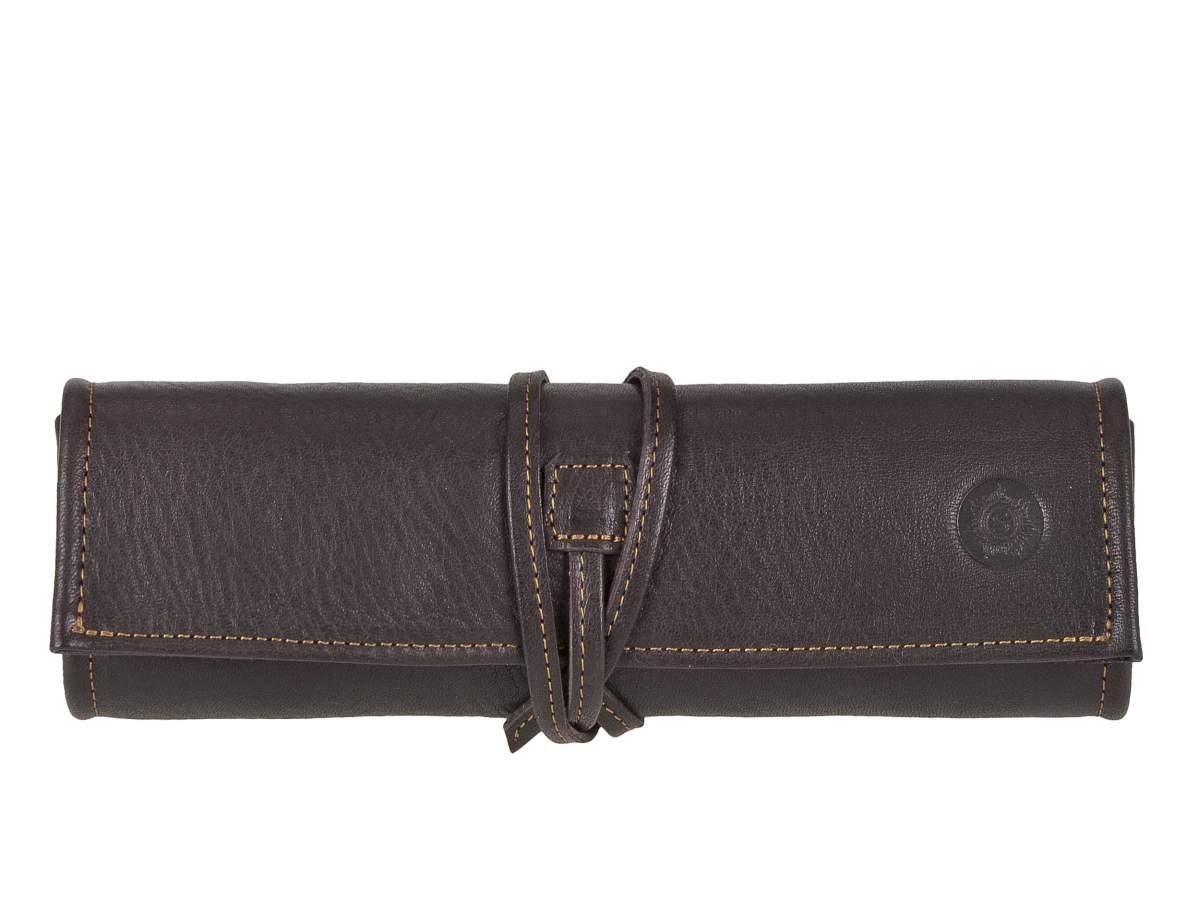 Sonnenleder Schreibgeräteetui Fichte, Stiftetui, Stiftrolle, Stifttasche, süddeutsches Rindleder