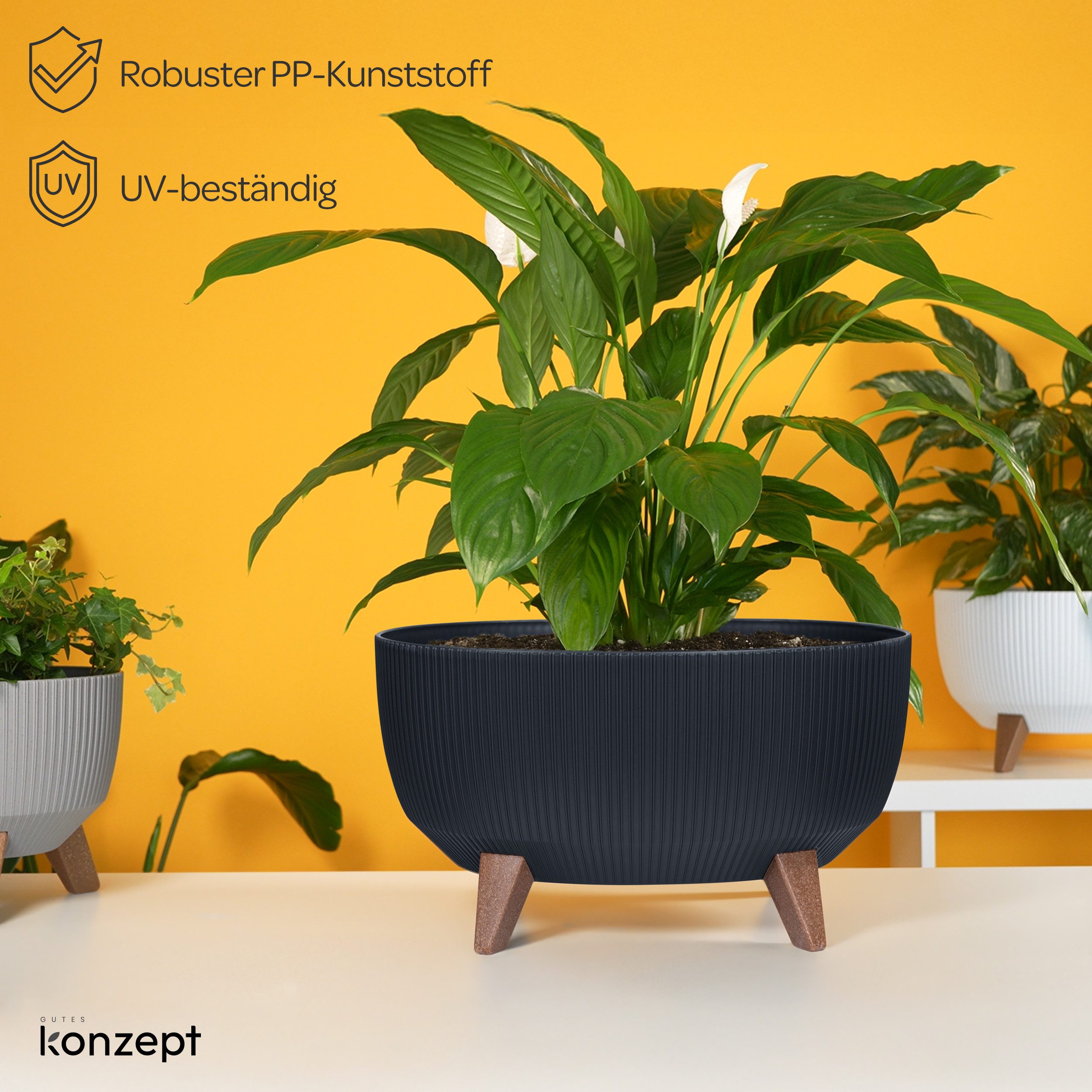 KONZEPT Blumentopf mit Füßen – großer günstig online kaufen