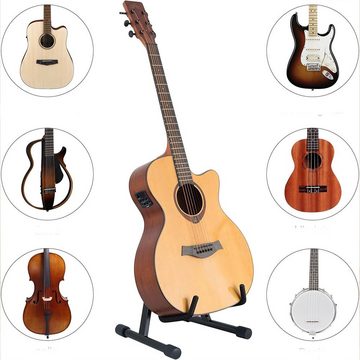 KEAYOO Gitarrenständer JTZSJ, faltbar, Gitarrenhalter für Bass, Cello, Mandoline, Banjo, Ukulele
